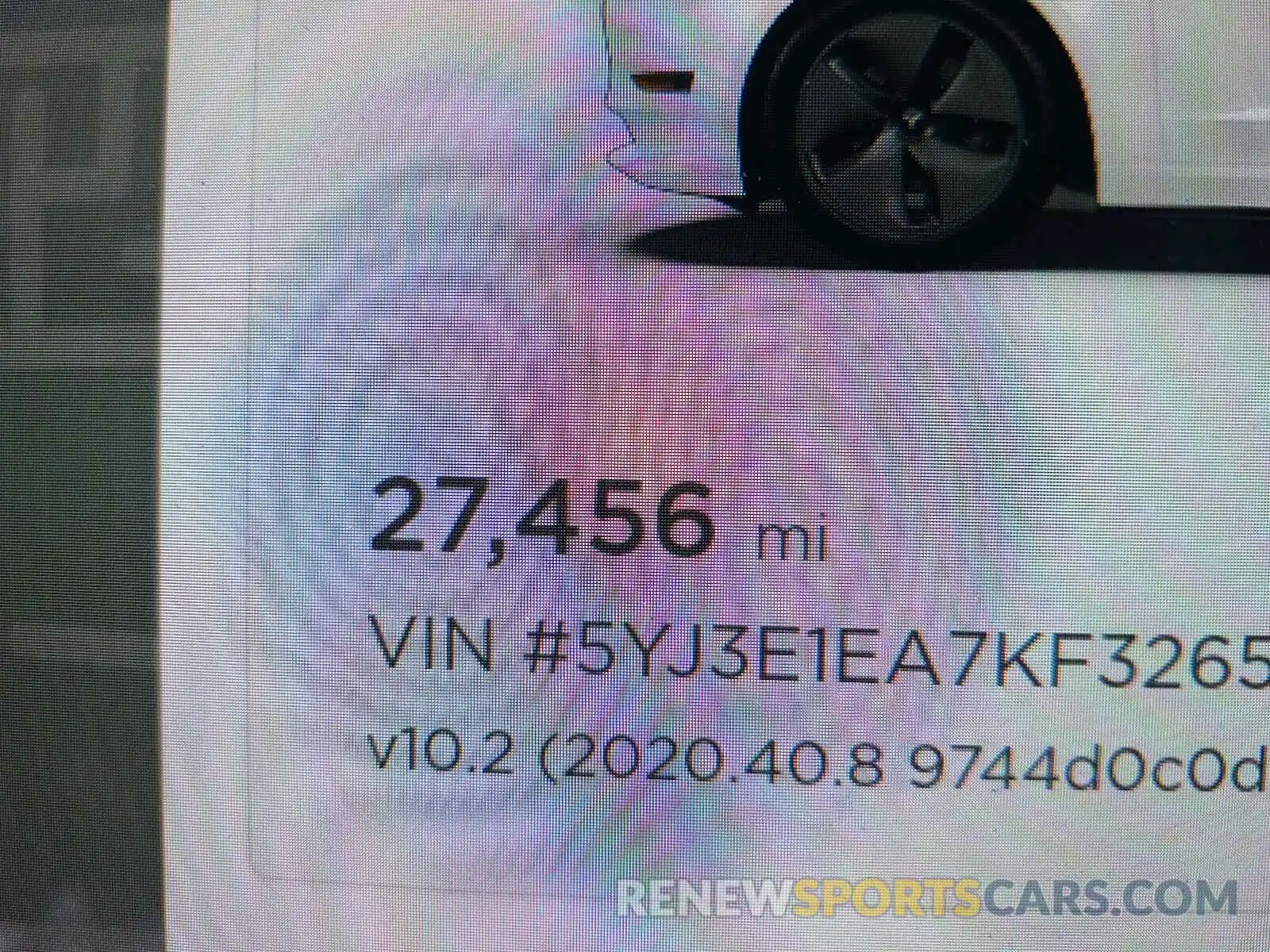 8 Photograph of a damaged car 5YJ3E1EA7KF326579 TESLA MODEL 3 2019