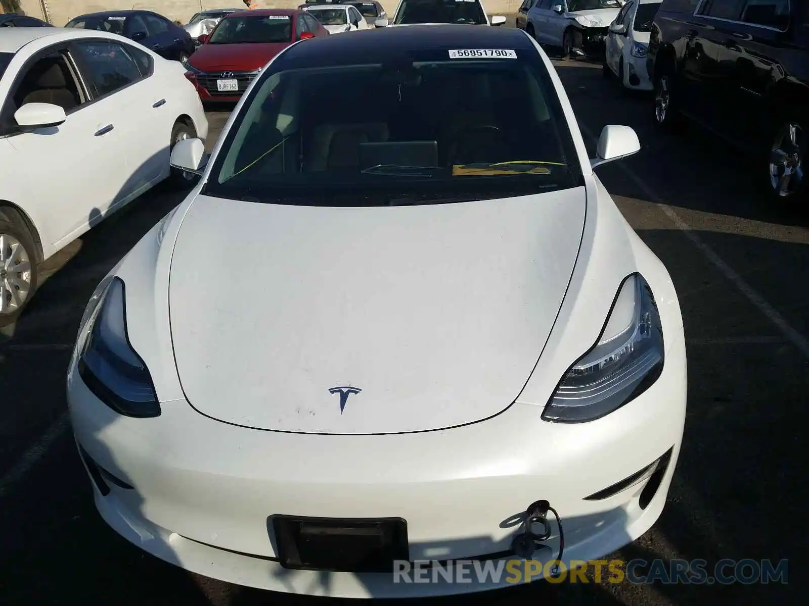 9 Photograph of a damaged car 5YJ3E1EA7KF326579 TESLA MODEL 3 2019