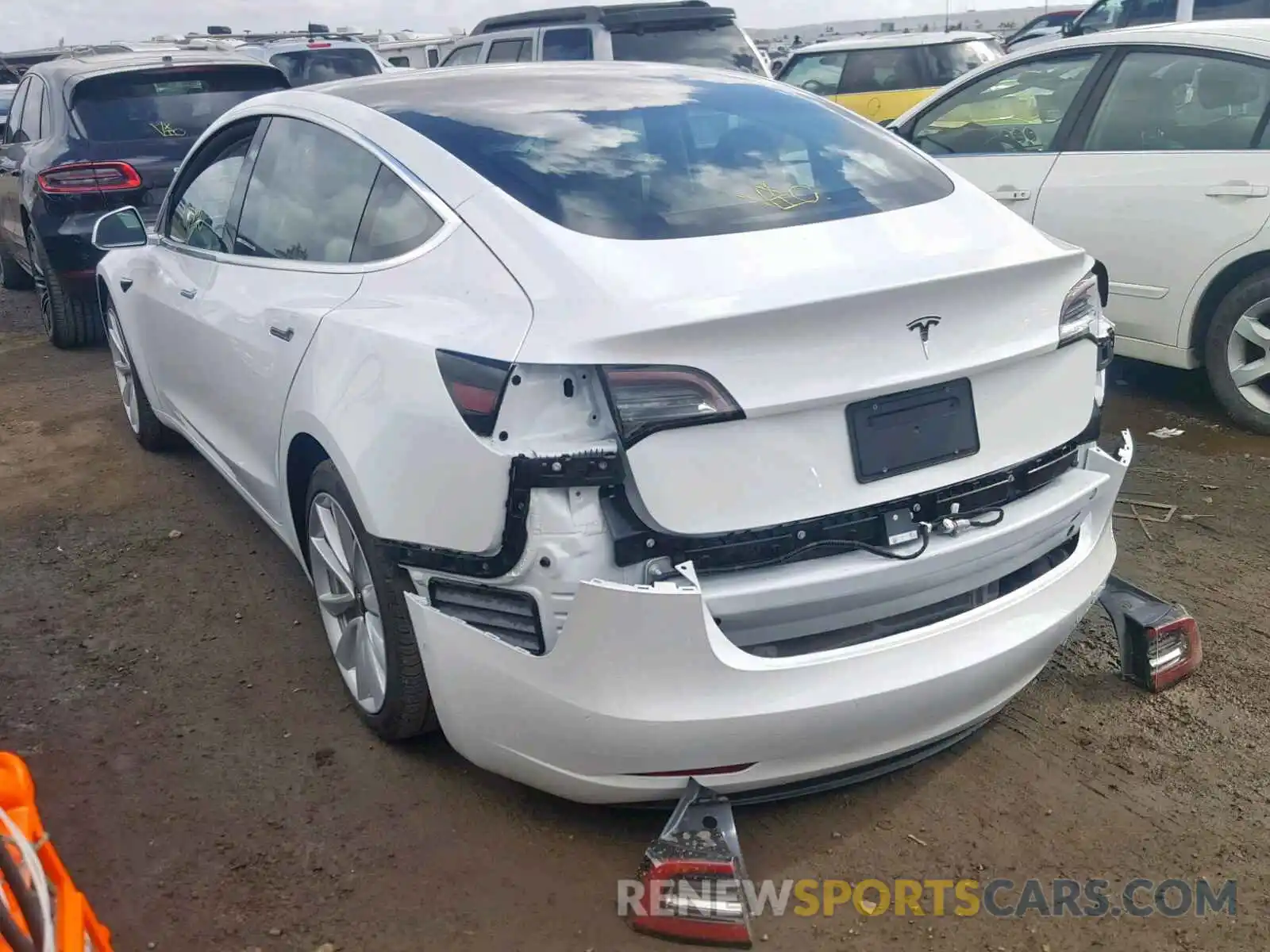 3 Photograph of a damaged car 5YJ3E1EA7KF326999 TESLA MODEL 3 2019