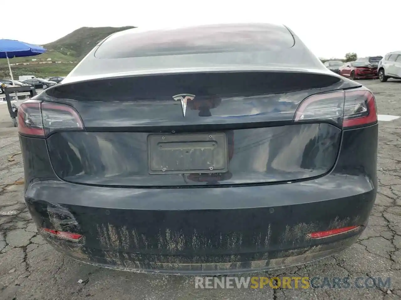 6 Photograph of a damaged car 5YJ3E1EA7KF327151 TESLA MODEL 3 2019