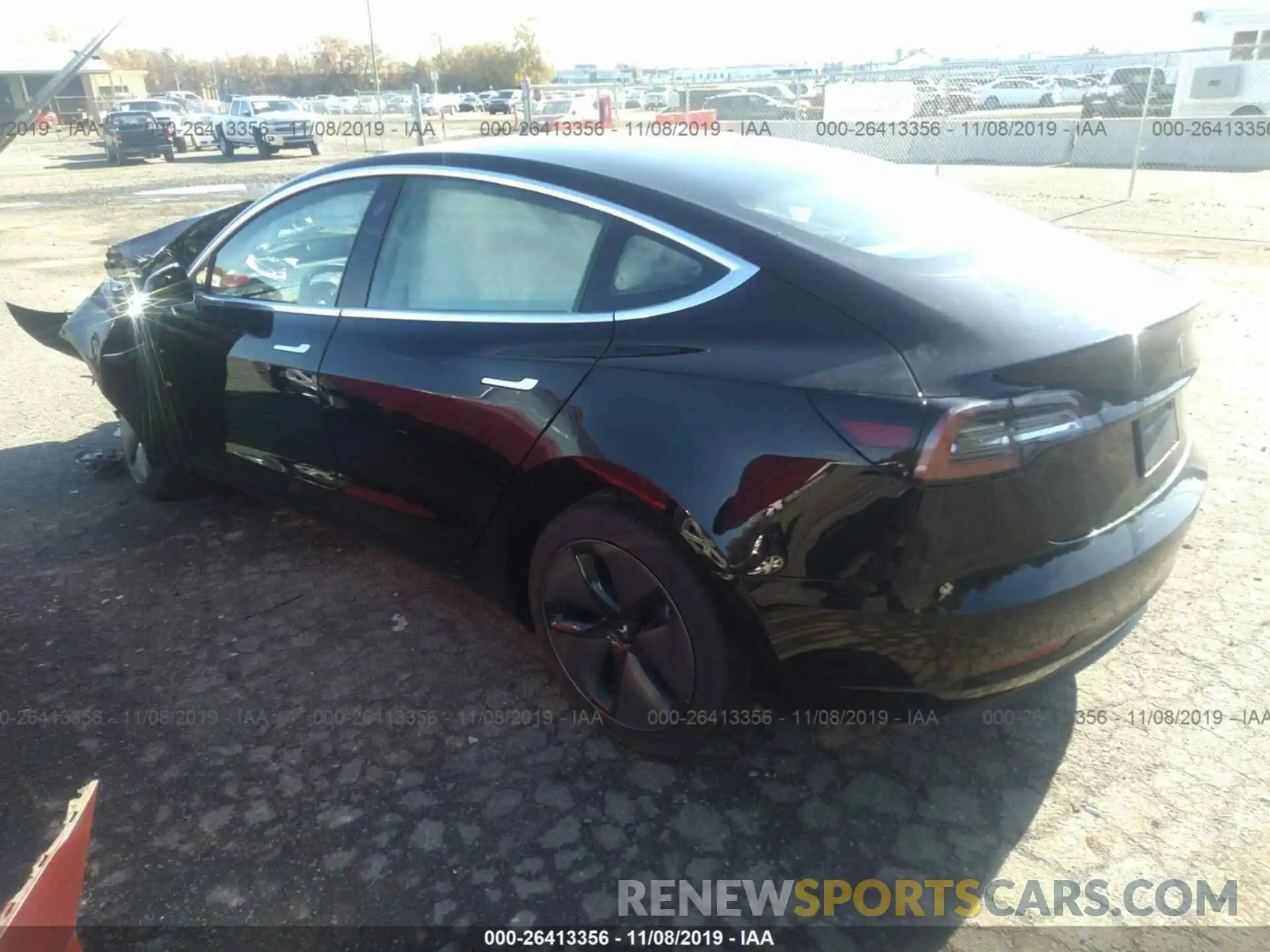 3 Photograph of a damaged car 5YJ3E1EA7KF327828 TESLA MODEL 3 2019