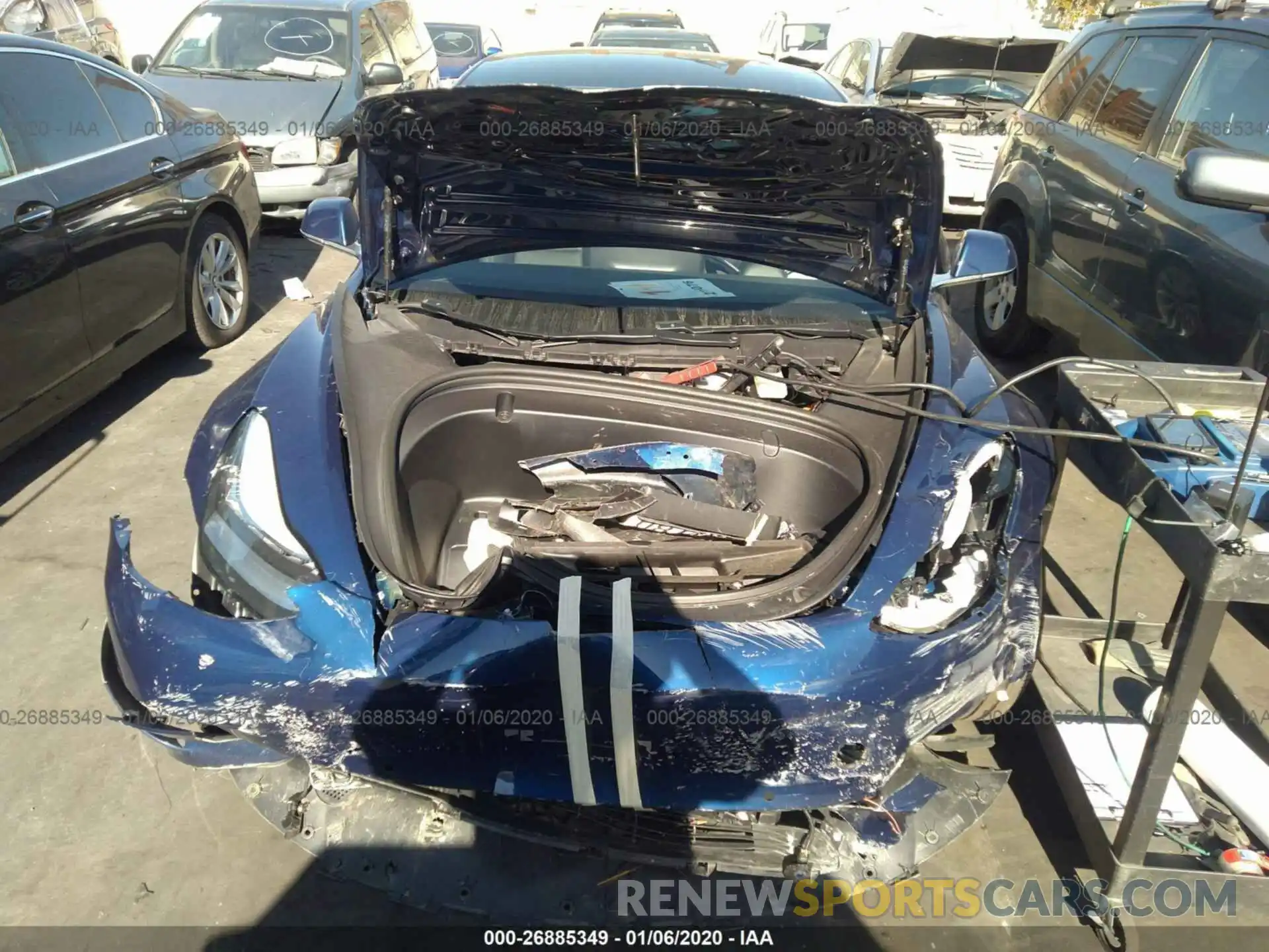 6 Photograph of a damaged car 5YJ3E1EA7KF332012 TESLA MODEL 3 2019