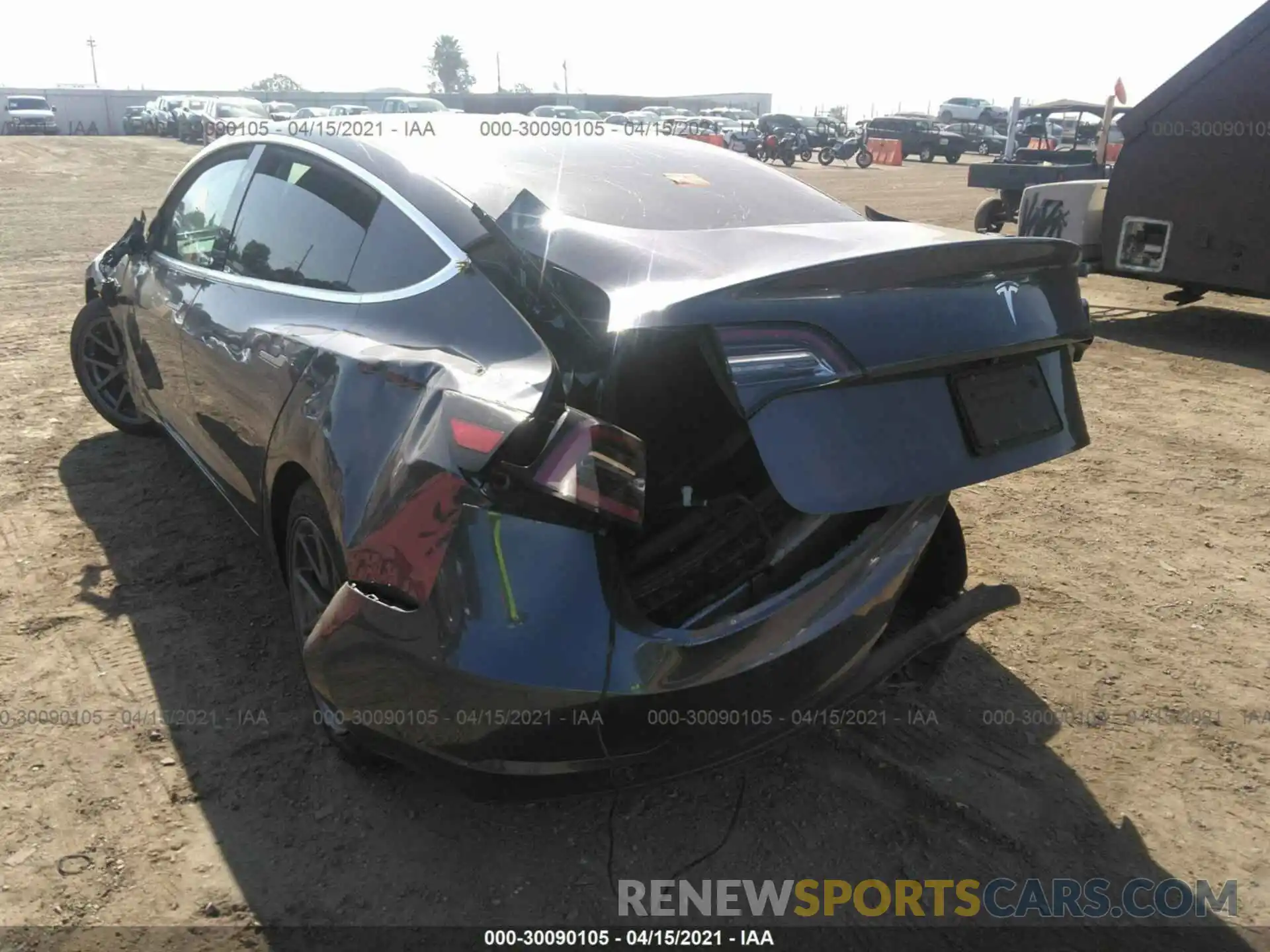 6 Photograph of a damaged car 5YJ3E1EA7KF338196 TESLA MODEL 3 2019