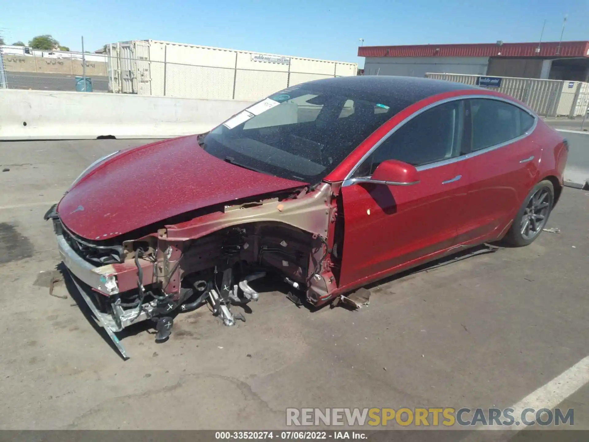 2 Photograph of a damaged car 5YJ3E1EA7KF338246 TESLA MODEL 3 2019