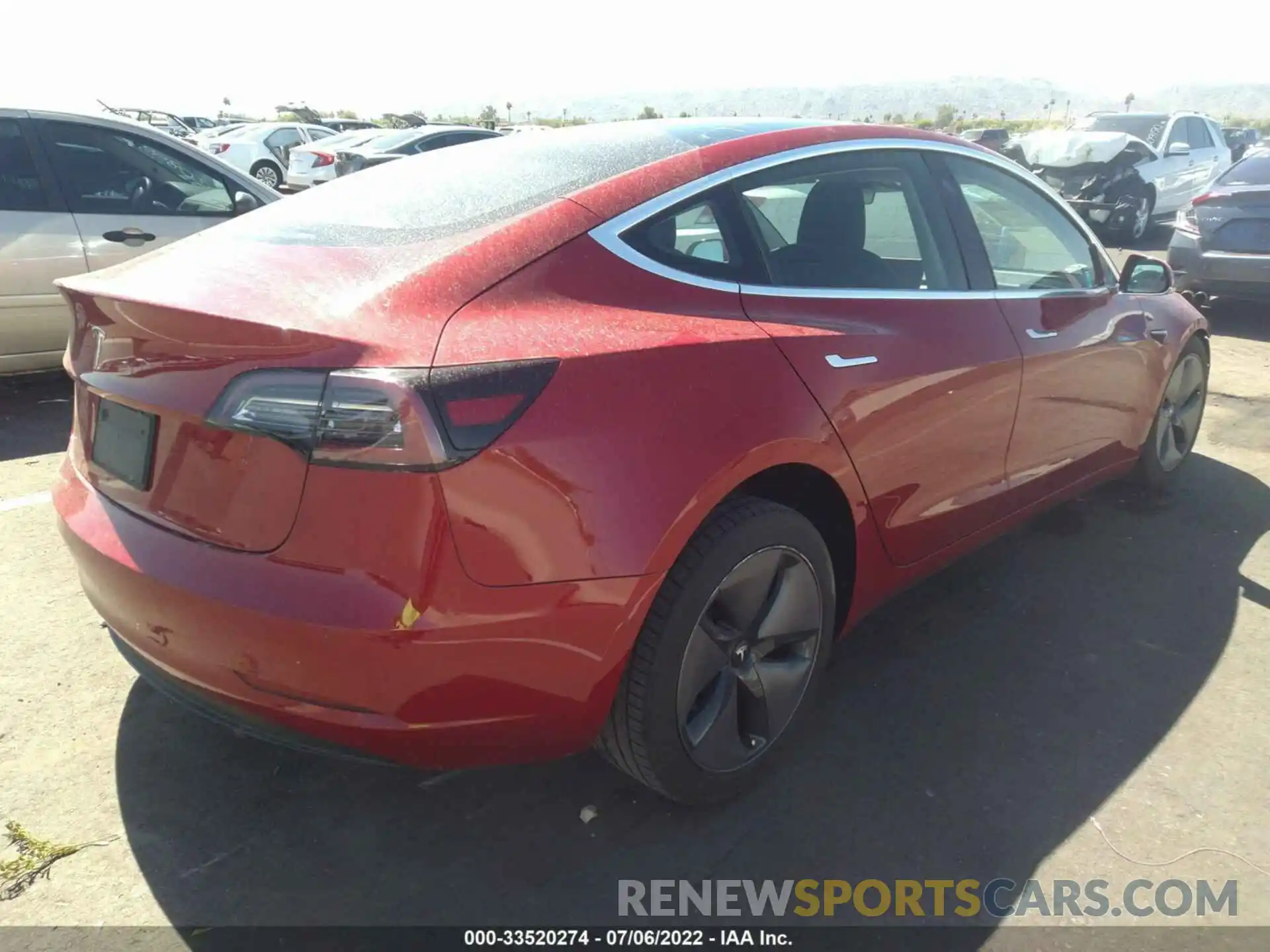 4 Фотография поврежденного автомобиля 5YJ3E1EA7KF338246 TESLA MODEL 3 2019