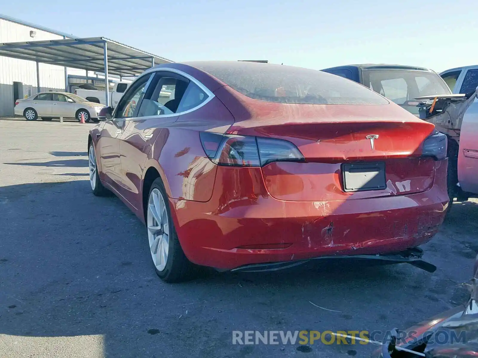 3 Photograph of a damaged car 5YJ3E1EA7KF357721 TESLA MODEL 3 2019