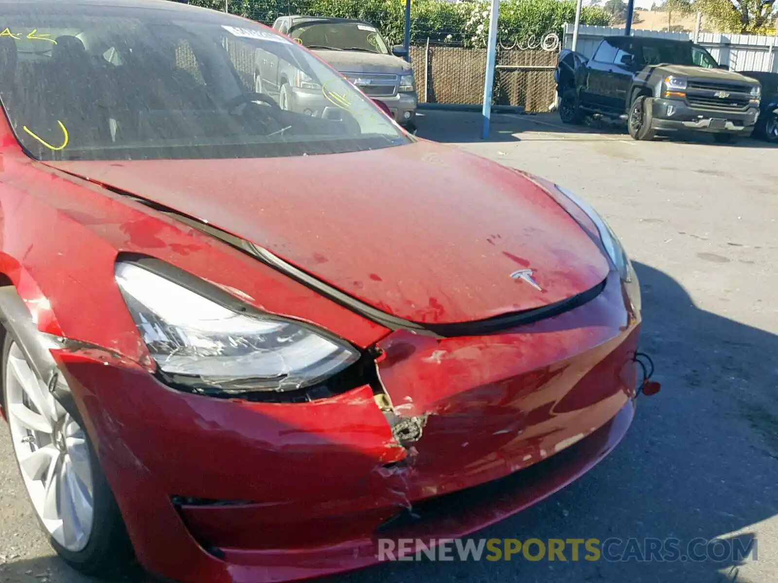 9 Photograph of a damaged car 5YJ3E1EA7KF357721 TESLA MODEL 3 2019