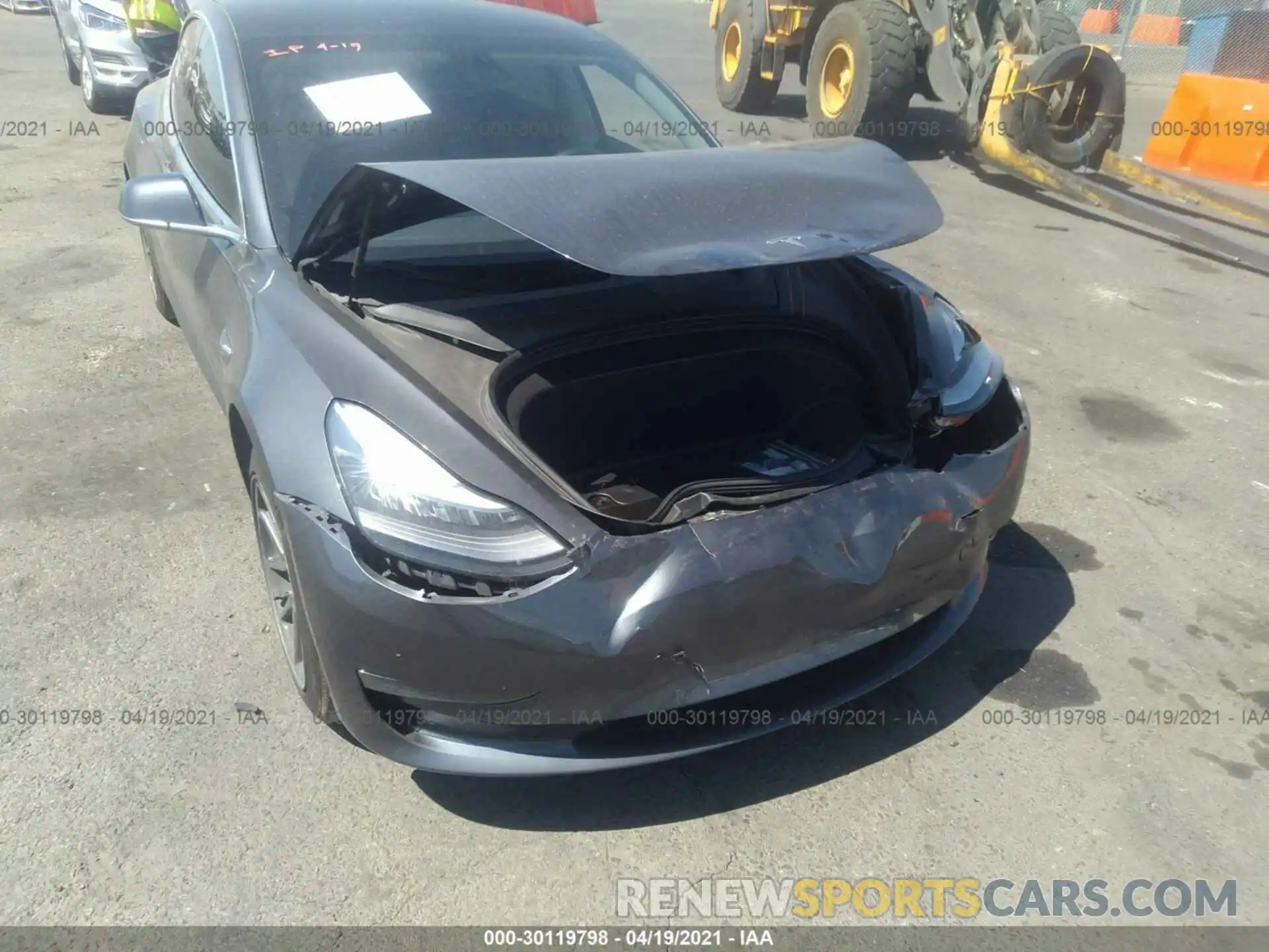 6 Photograph of a damaged car 5YJ3E1EA7KF362403 TESLA MODEL 3 2019