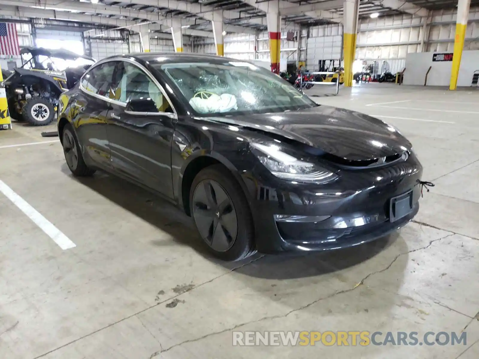 1 Photograph of a damaged car 5YJ3E1EA7KF394722 TESLA MODEL 3 2019