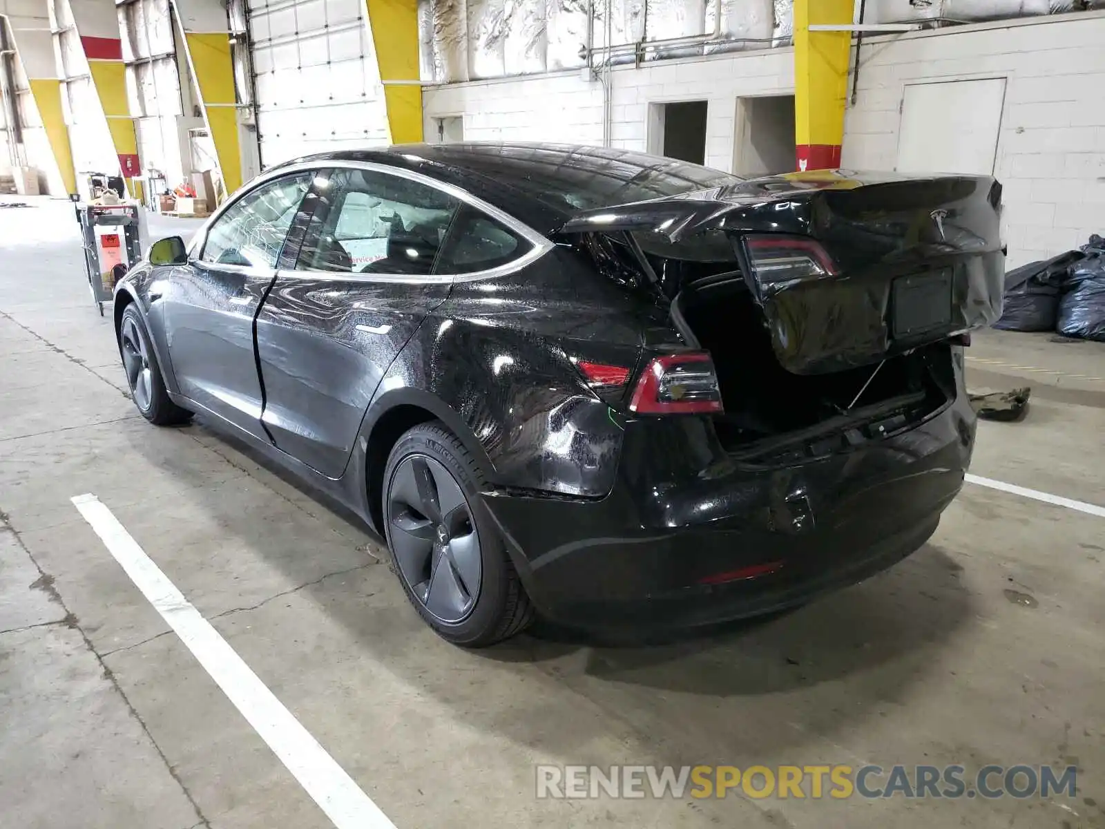 3 Photograph of a damaged car 5YJ3E1EA7KF394722 TESLA MODEL 3 2019