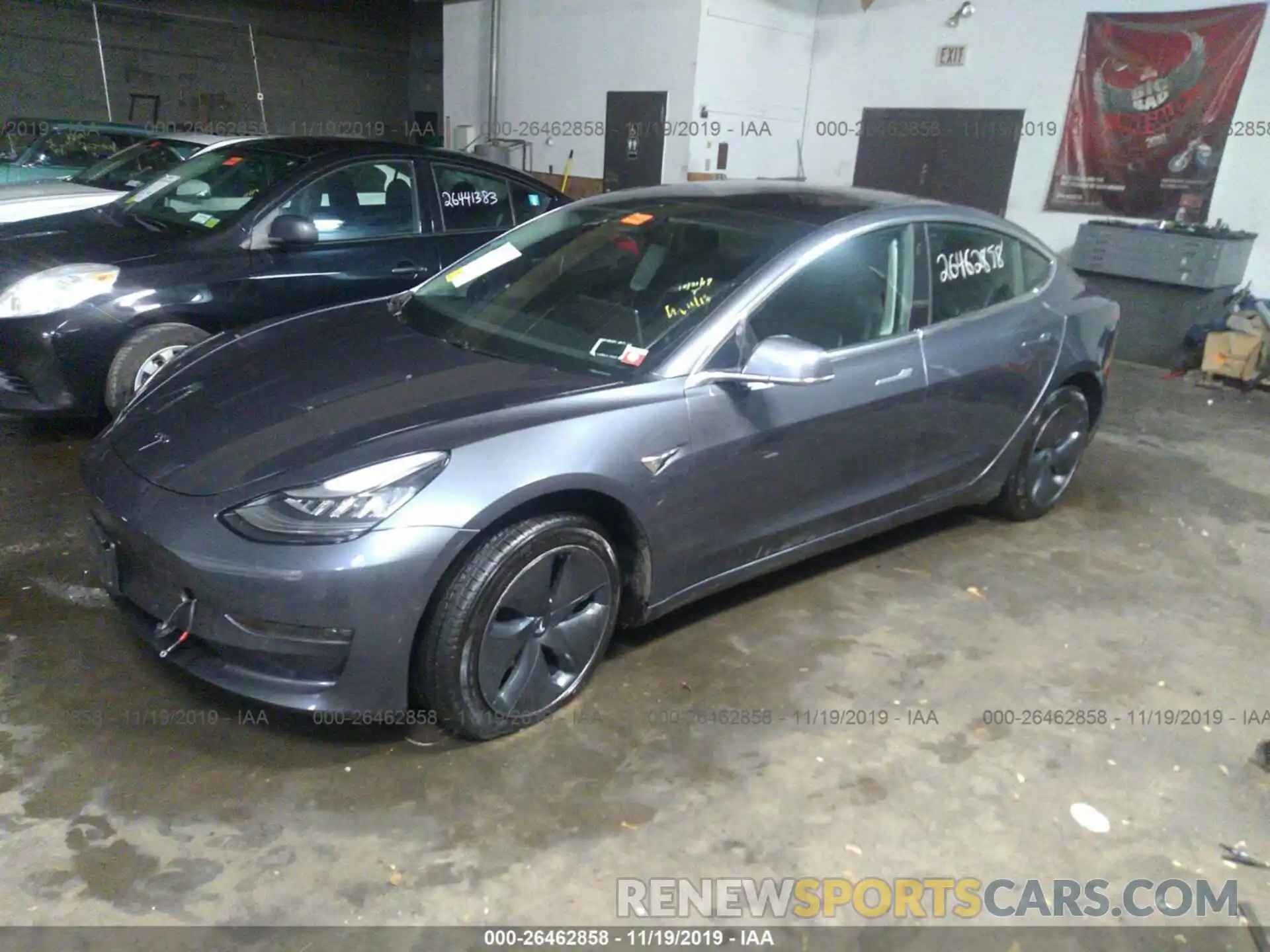 2 Photograph of a damaged car 5YJ3E1EA7KF396289 TESLA MODEL 3 2019