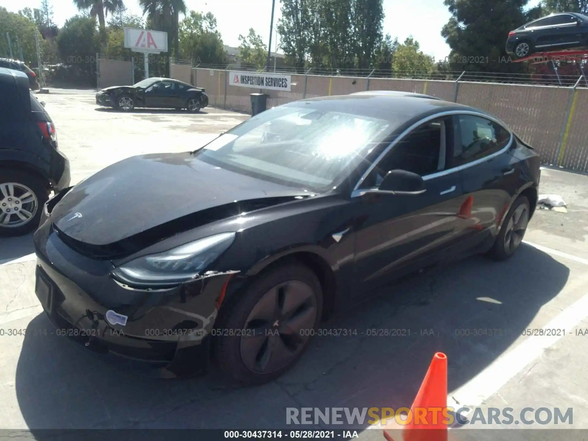 2 Photograph of a damaged car 5YJ3E1EA7KF397670 TESLA MODEL 3 2019