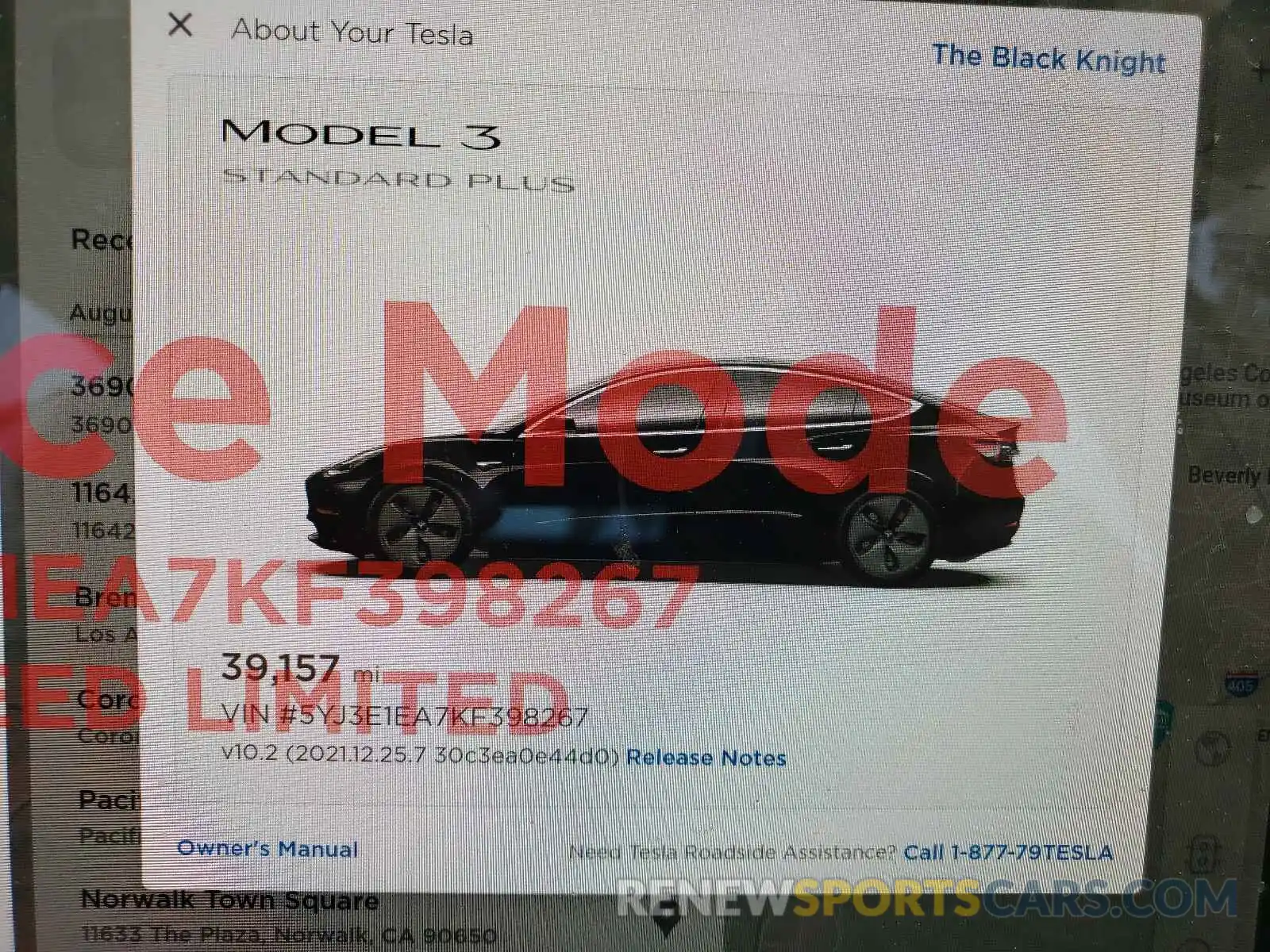 8 Photograph of a damaged car 5YJ3E1EA7KF398267 TESLA MODEL 3 2019