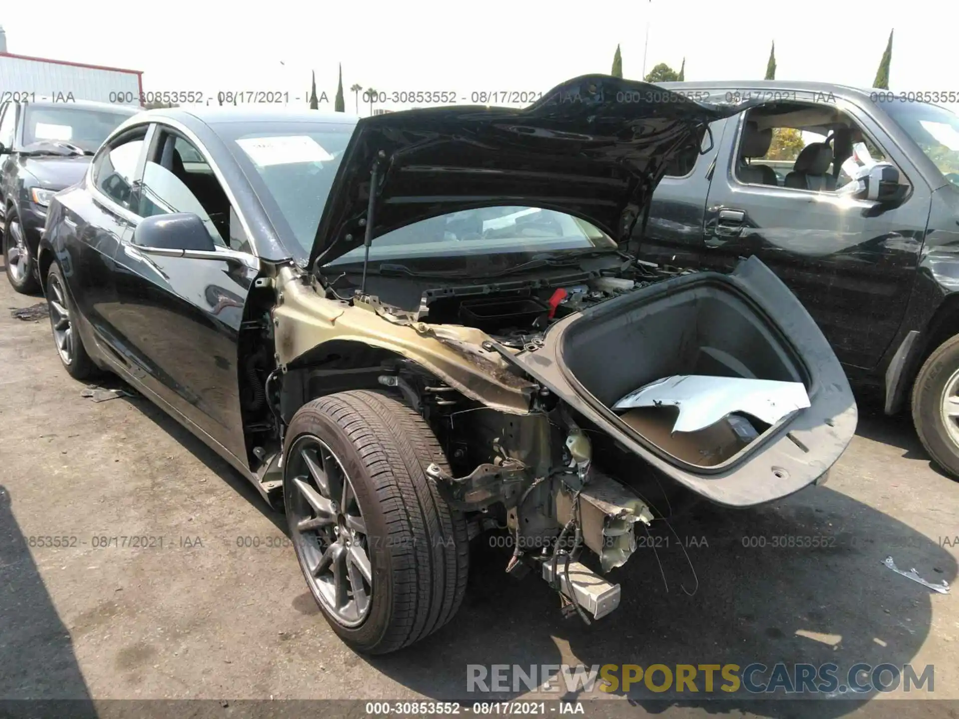 1 Photograph of a damaged car 5YJ3E1EA7KF399001 TESLA MODEL 3 2019