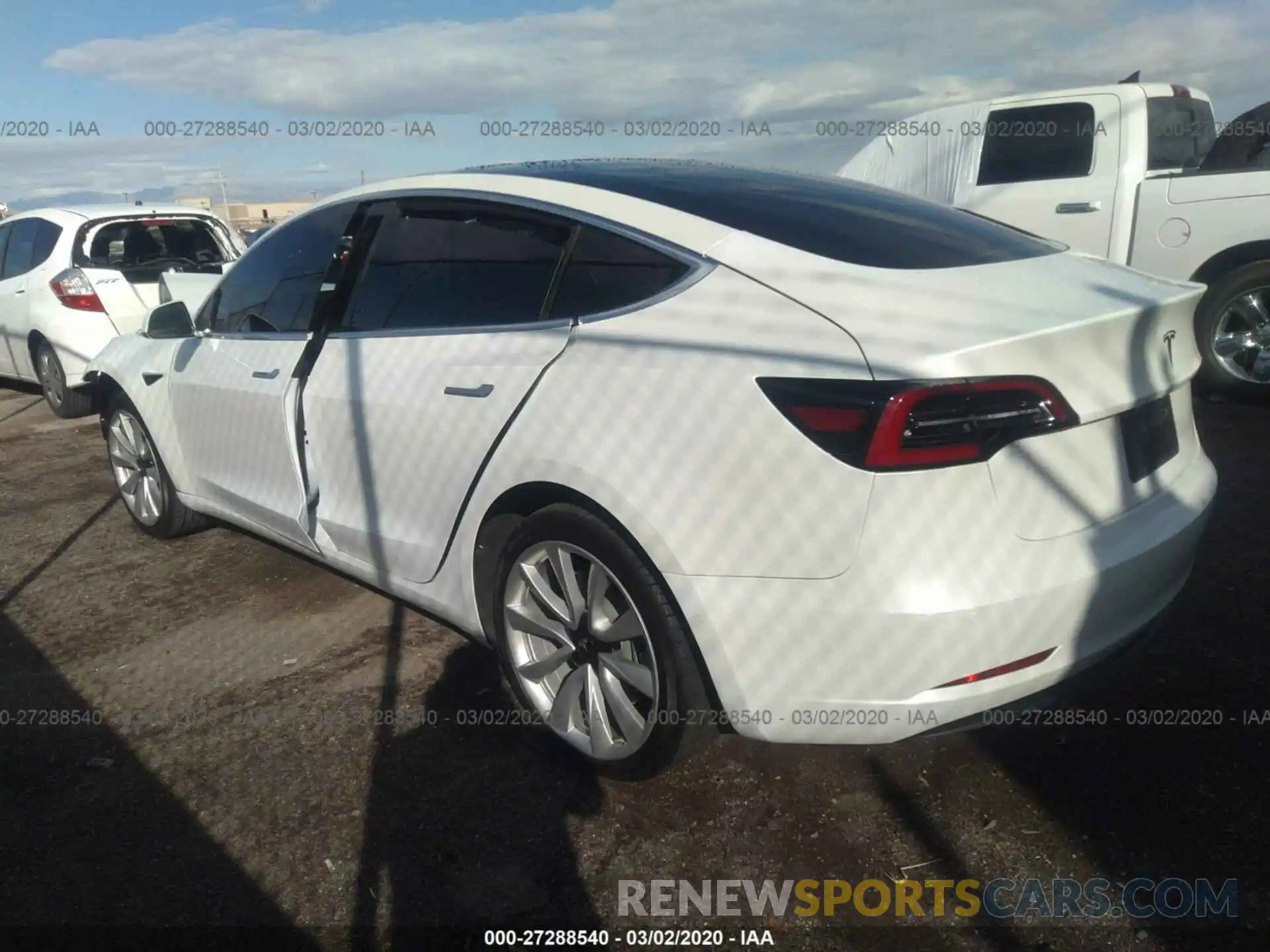 3 Photograph of a damaged car 5YJ3E1EA7KF402429 TESLA MODEL 3 2019