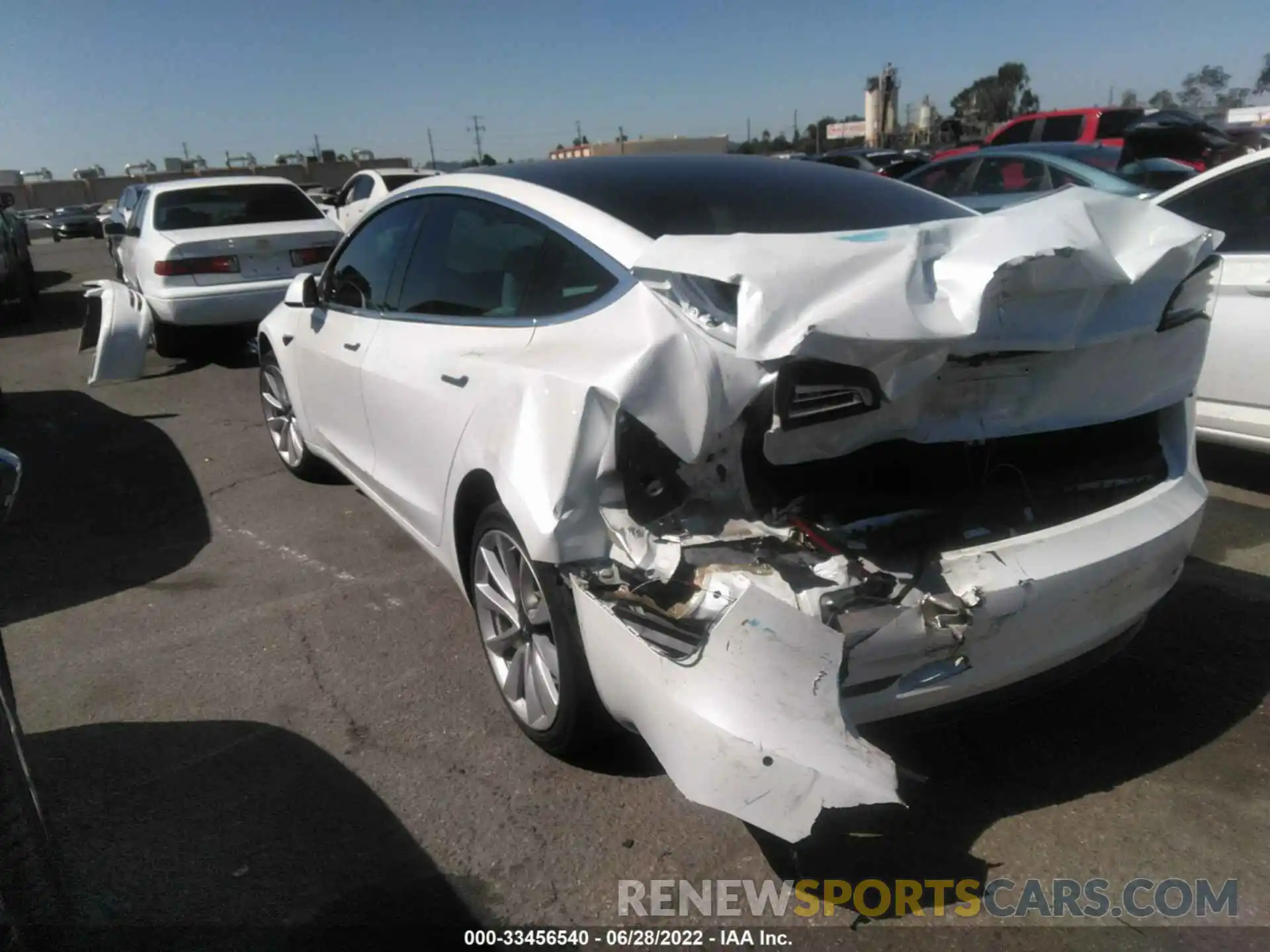 3 Photograph of a damaged car 5YJ3E1EA7KF406500 TESLA MODEL 3 2019