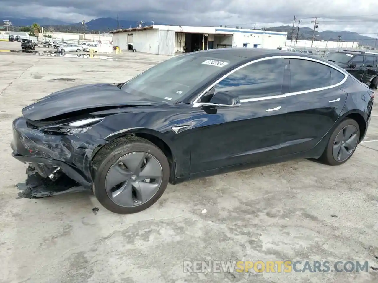 1 Photograph of a damaged car 5YJ3E1EA7KF409753 TESLA MODEL 3 2019