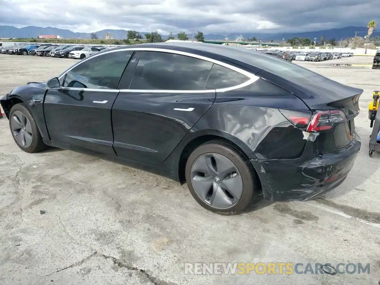 2 Photograph of a damaged car 5YJ3E1EA7KF409753 TESLA MODEL 3 2019