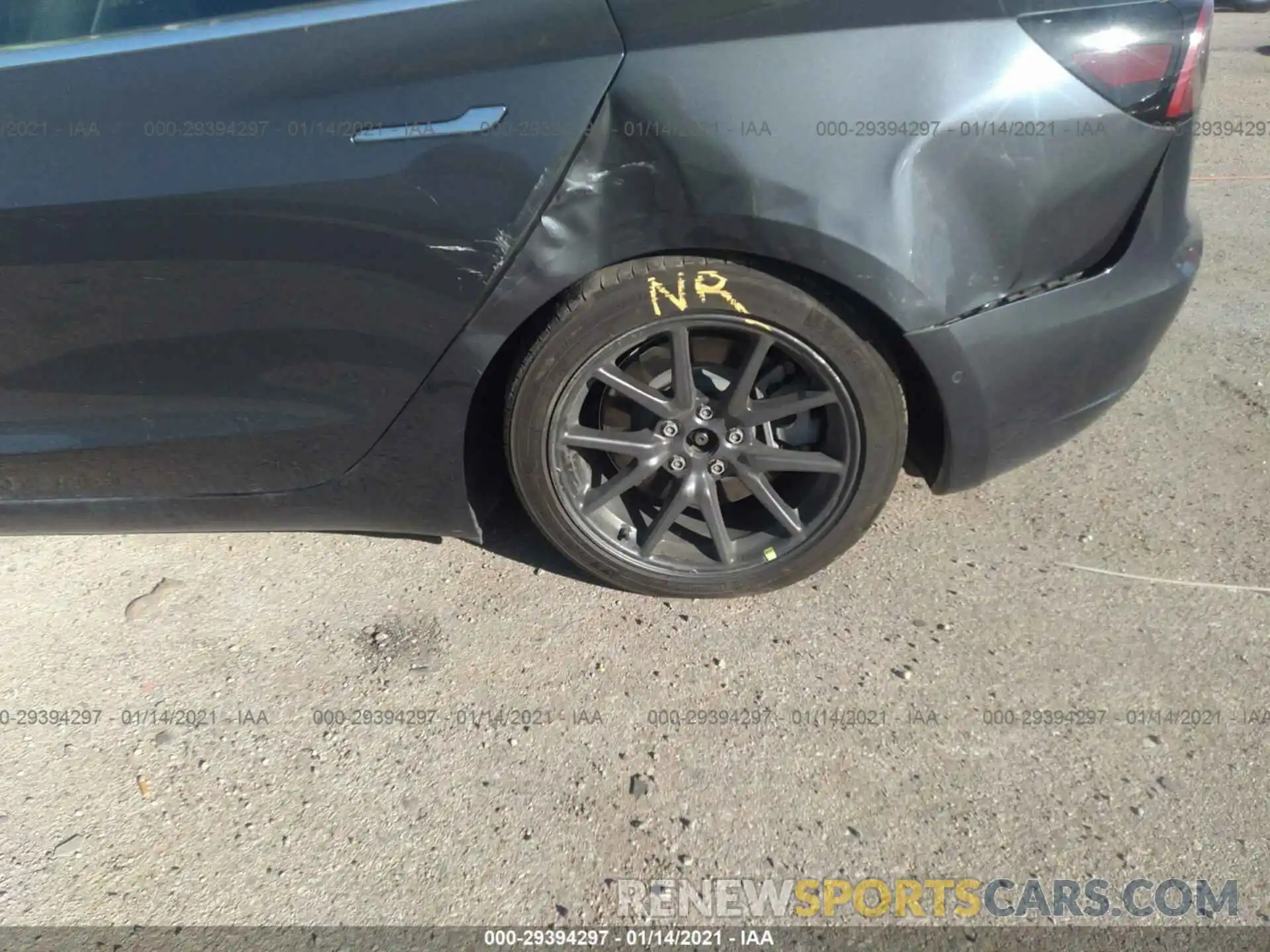 12 Photograph of a damaged car 5YJ3E1EA7KF411079 TESLA MODEL 3 2019