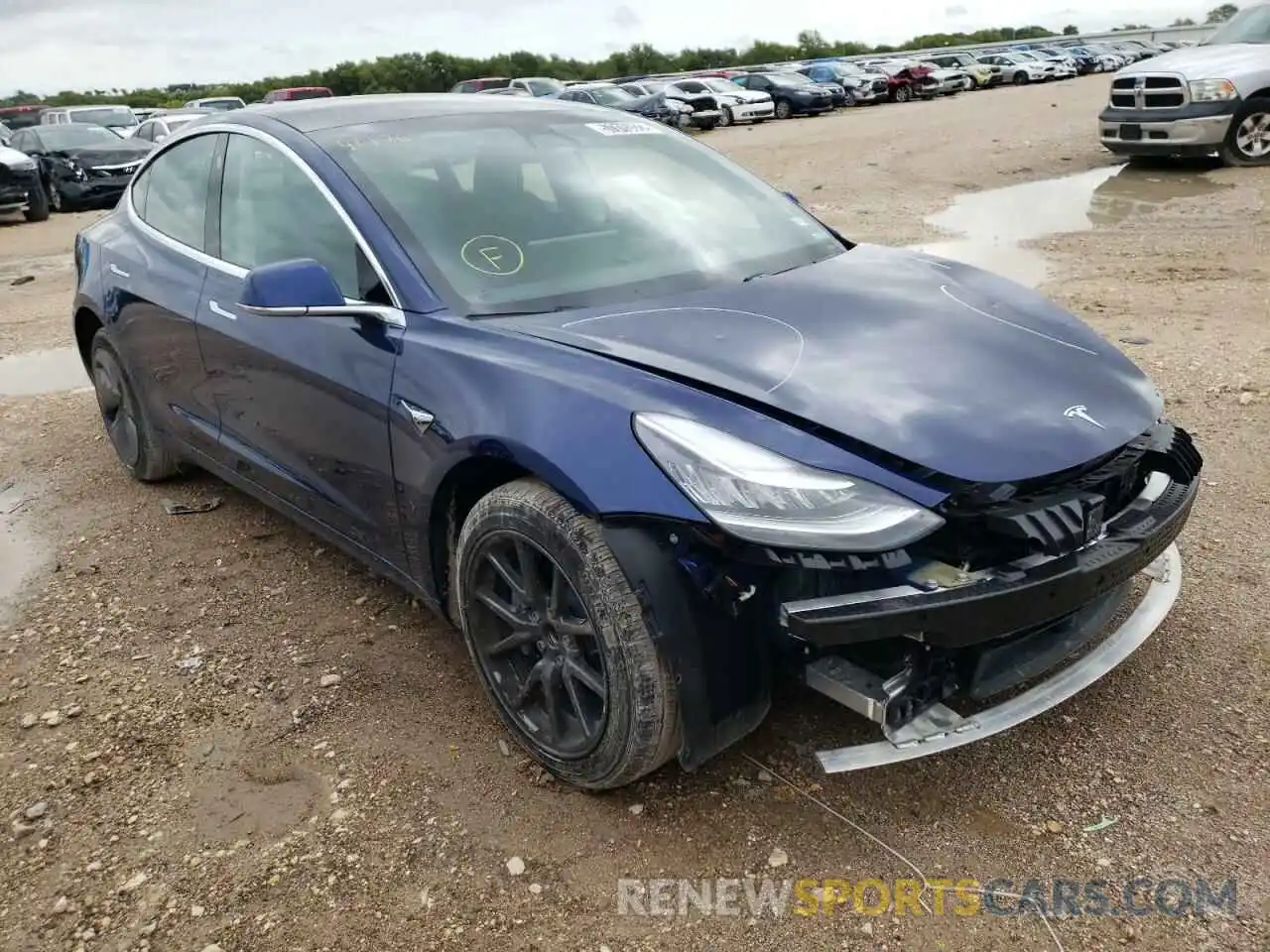 1 Фотография поврежденного автомобиля 5YJ3E1EA7KF411762 TESLA MODEL 3 2019