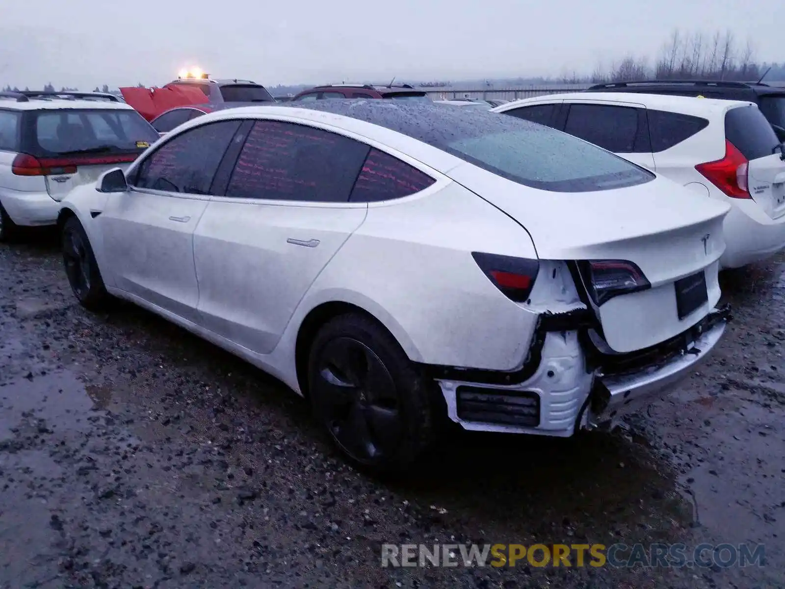 3 Photograph of a damaged car 5YJ3E1EA7KF411941 TESLA MODEL 3 2019