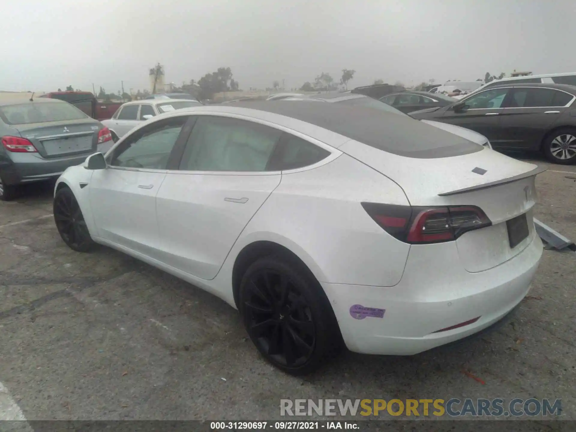 3 Photograph of a damaged car 5YJ3E1EA7KF415973 TESLA MODEL 3 2019