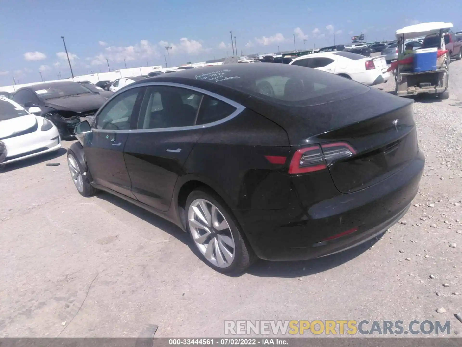 3 Photograph of a damaged car 5YJ3E1EA7KF417030 TESLA MODEL 3 2019