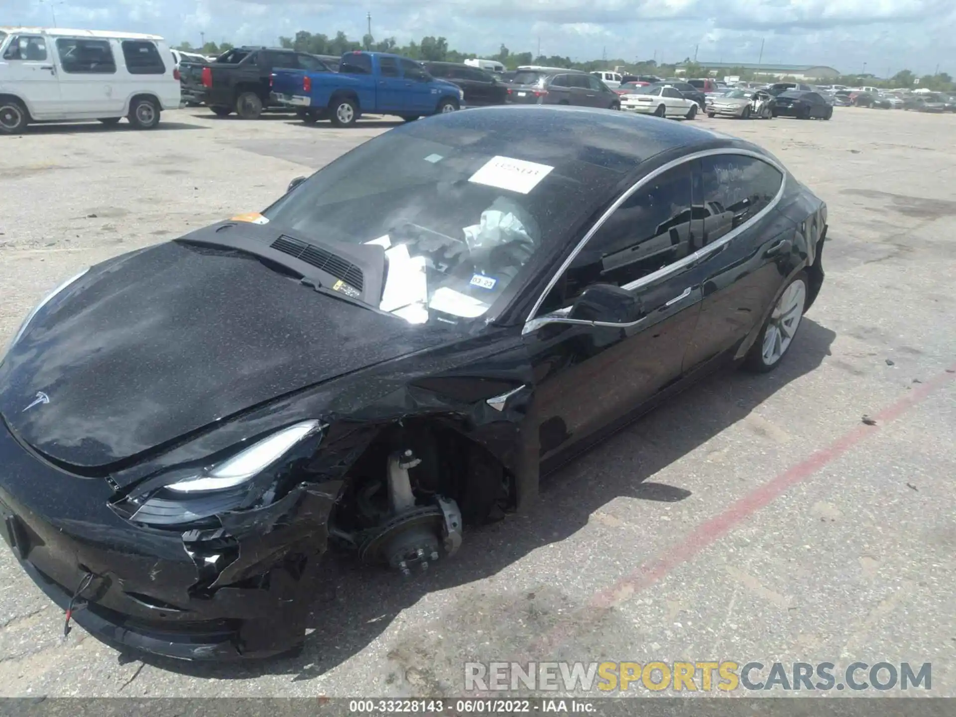 2 Photograph of a damaged car 5YJ3E1EA7KF417111 TESLA MODEL 3 2019