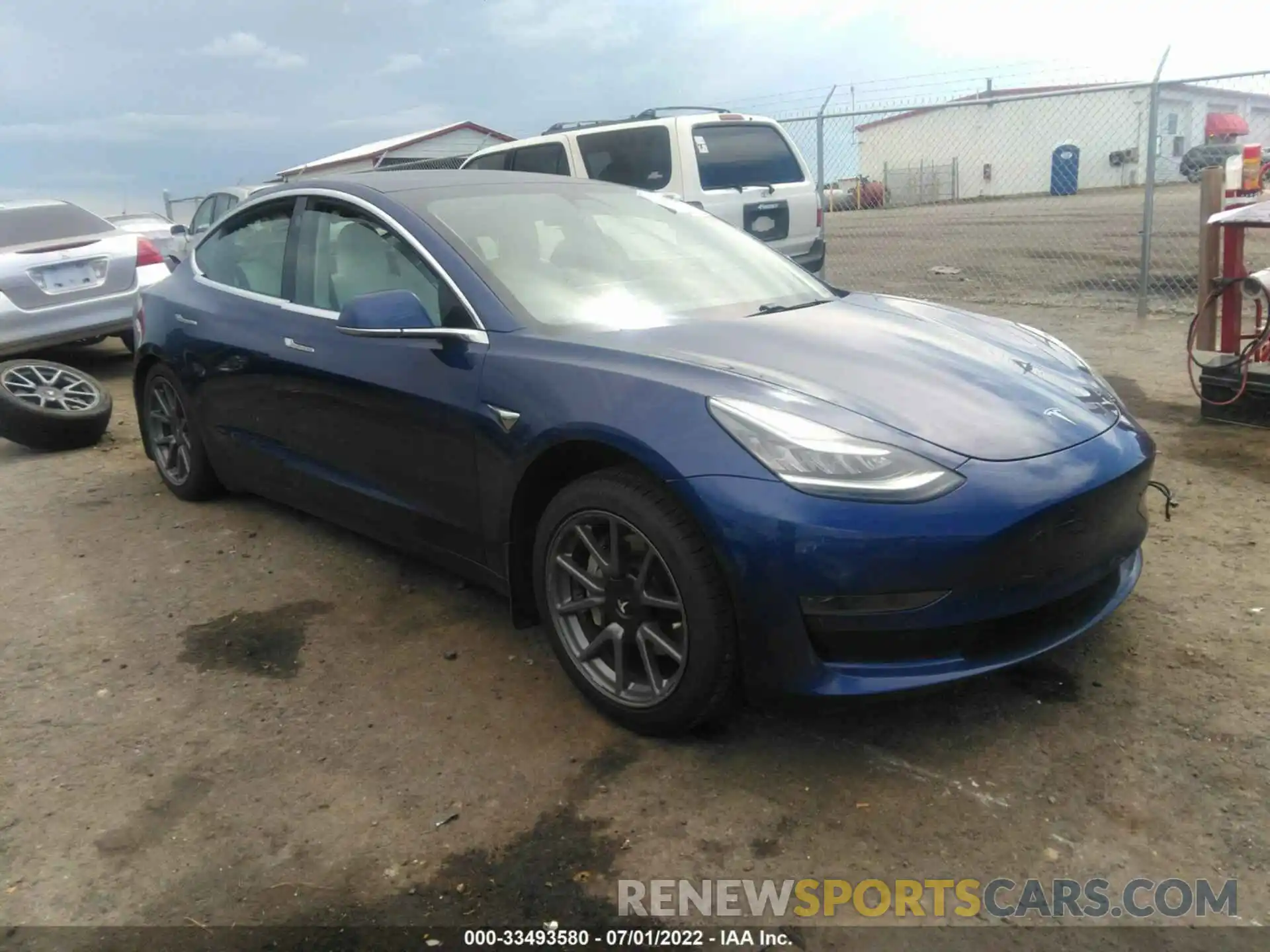 1 Photograph of a damaged car 5YJ3E1EA7KF419294 TESLA MODEL 3 2019