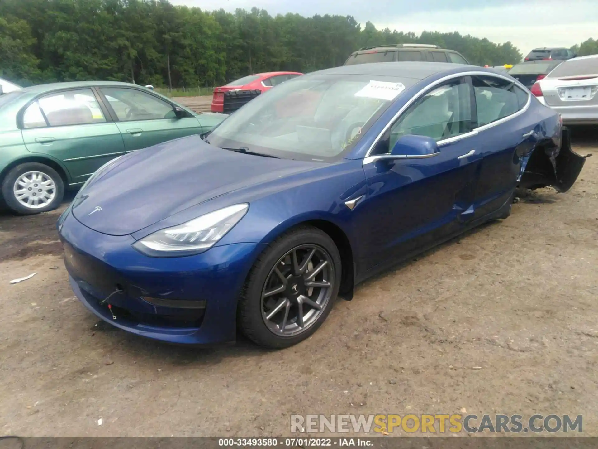 2 Фотография поврежденного автомобиля 5YJ3E1EA7KF419294 TESLA MODEL 3 2019