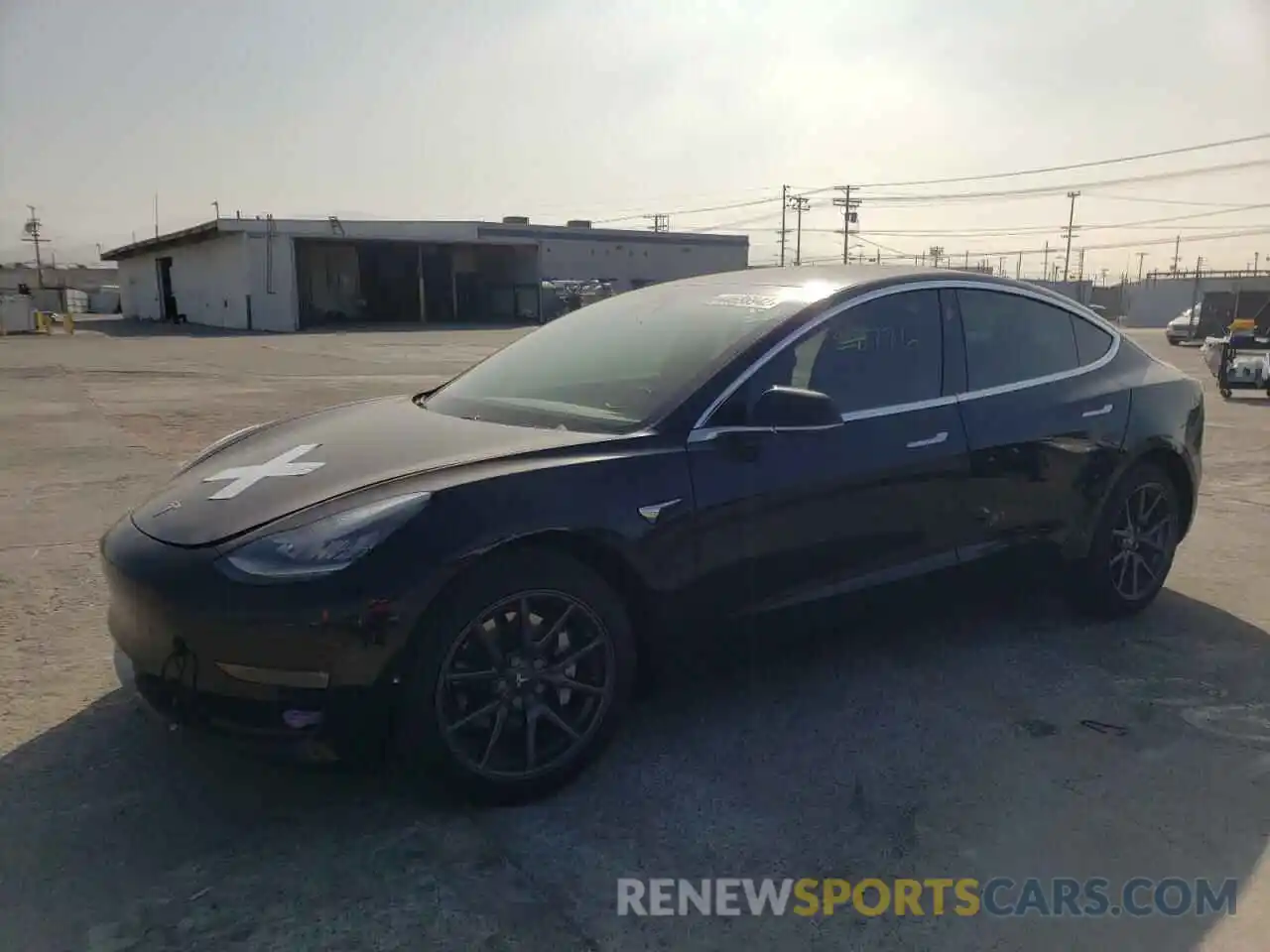 2 Photograph of a damaged car 5YJ3E1EA7KF422423 TESLA MODEL 3 2019