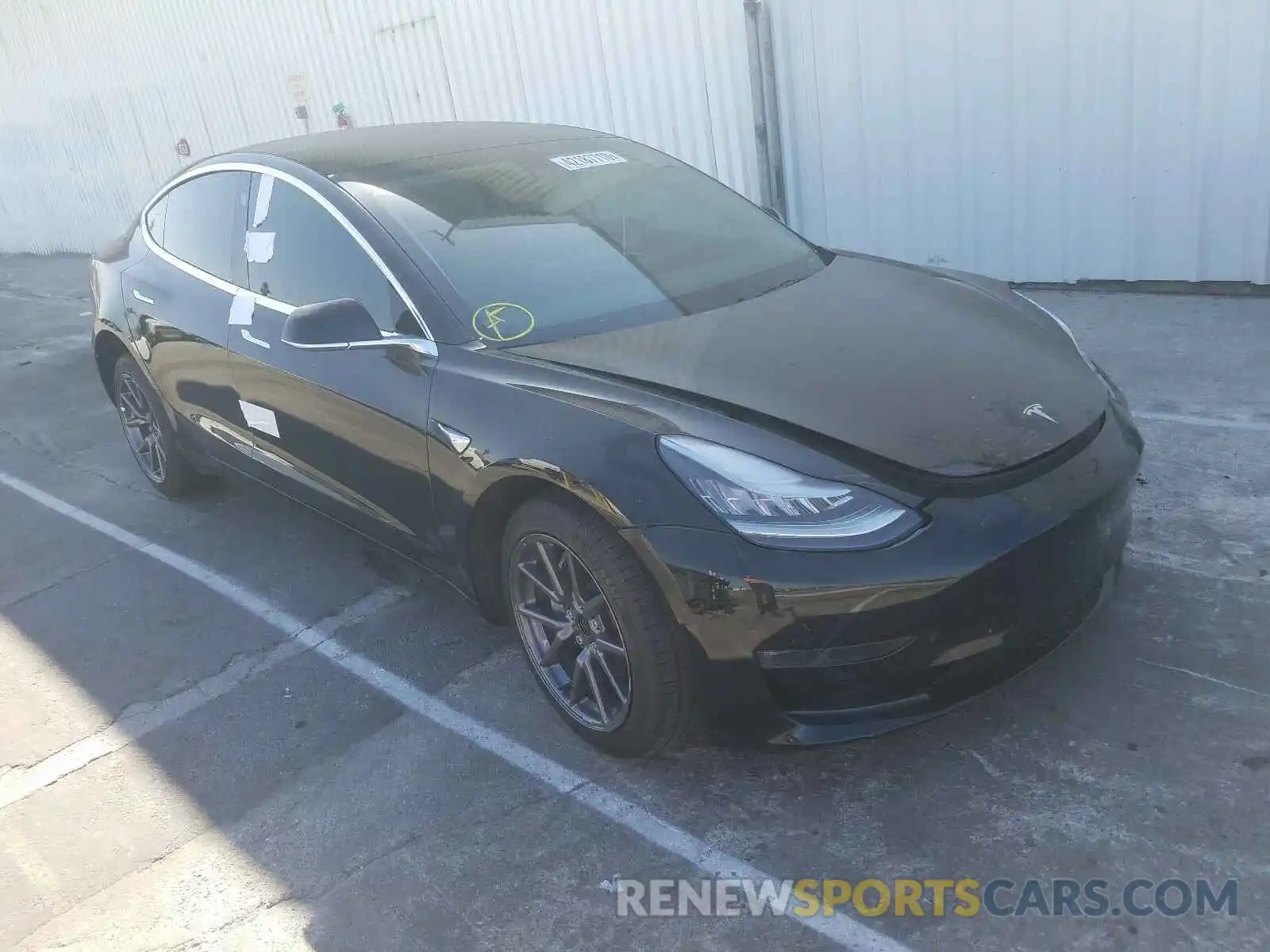 1 Photograph of a damaged car 5YJ3E1EA7KF422597 TESLA MODEL 3 2019