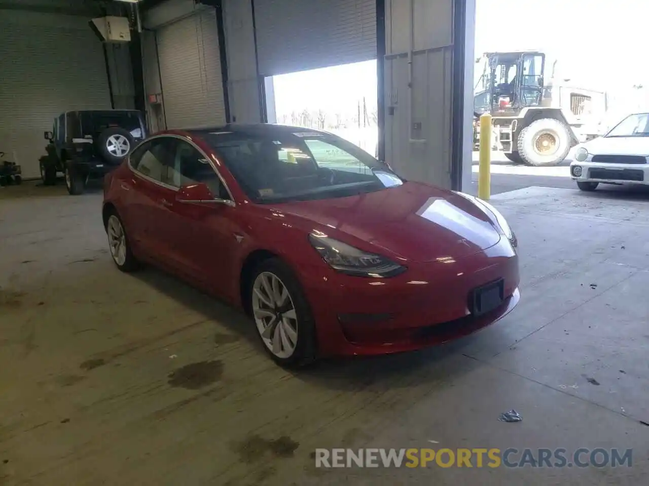 1 Photograph of a damaged car 5YJ3E1EA7KF428352 TESLA MODEL 3 2019