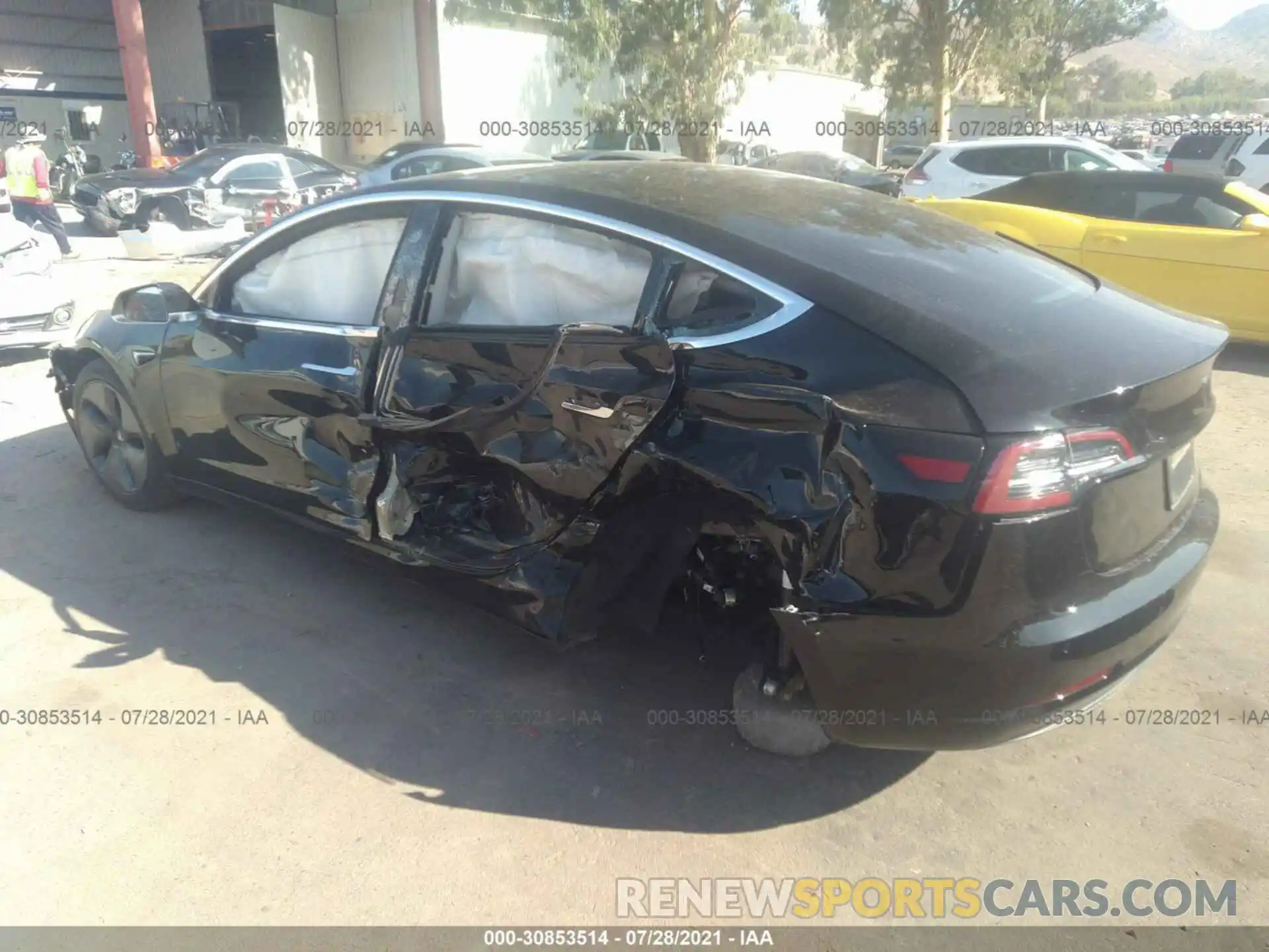 3 Photograph of a damaged car 5YJ3E1EA7KF428934 TESLA MODEL 3 2019