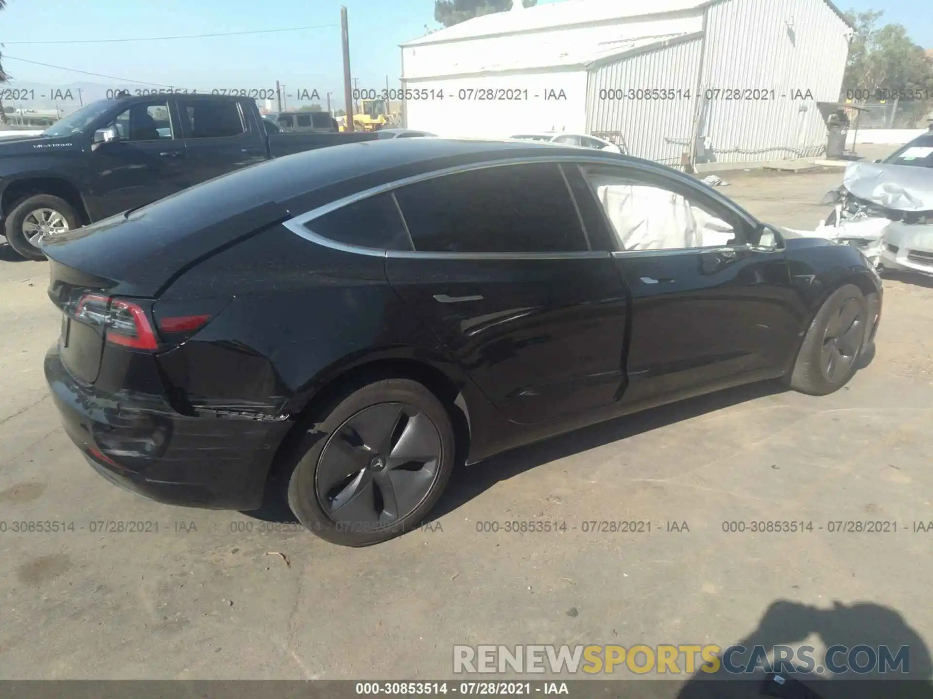 4 Фотография поврежденного автомобиля 5YJ3E1EA7KF428934 TESLA MODEL 3 2019