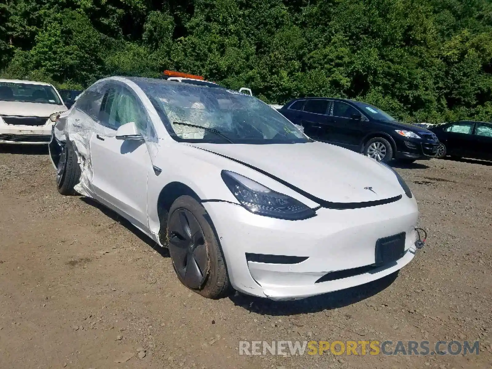 1 Photograph of a damaged car 5YJ3E1EA7KF431932 TESLA MODEL 3 2019