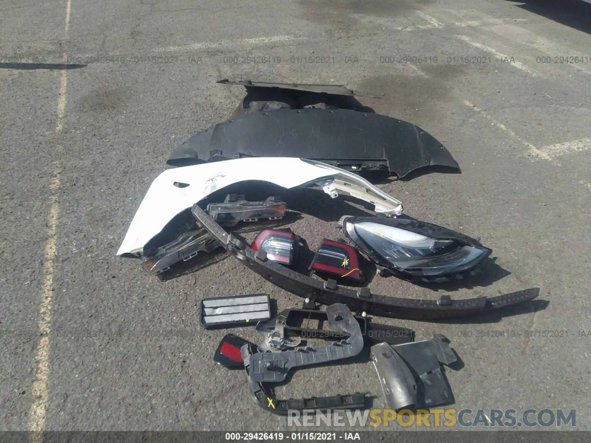 12 Фотография поврежденного автомобиля 5YJ3E1EA7KF434507 TESLA MODEL 3 2019