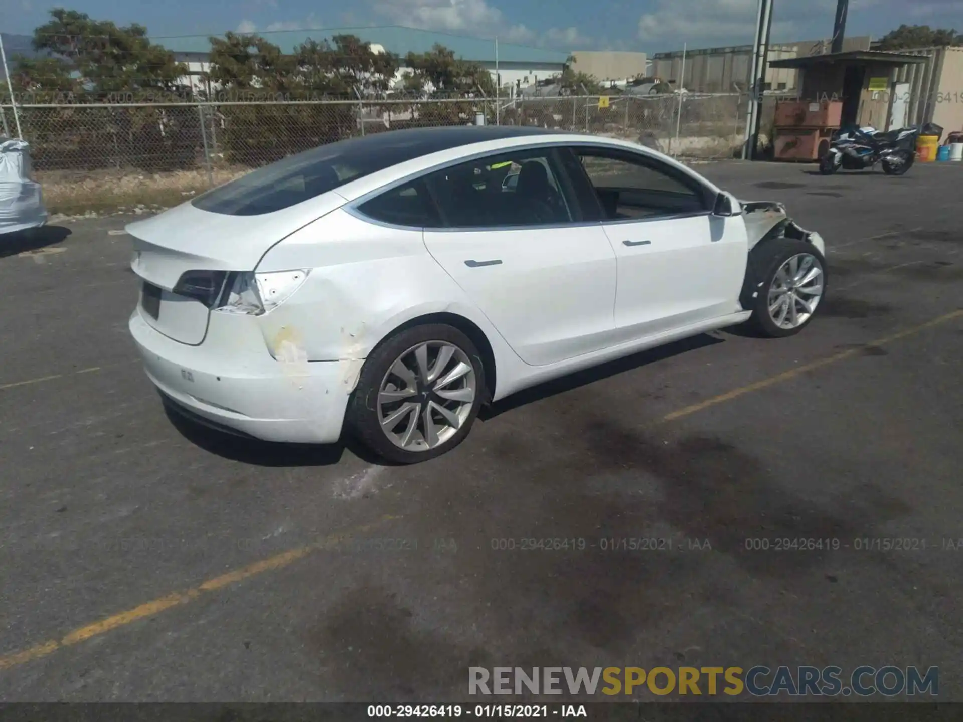 4 Photograph of a damaged car 5YJ3E1EA7KF434507 TESLA MODEL 3 2019