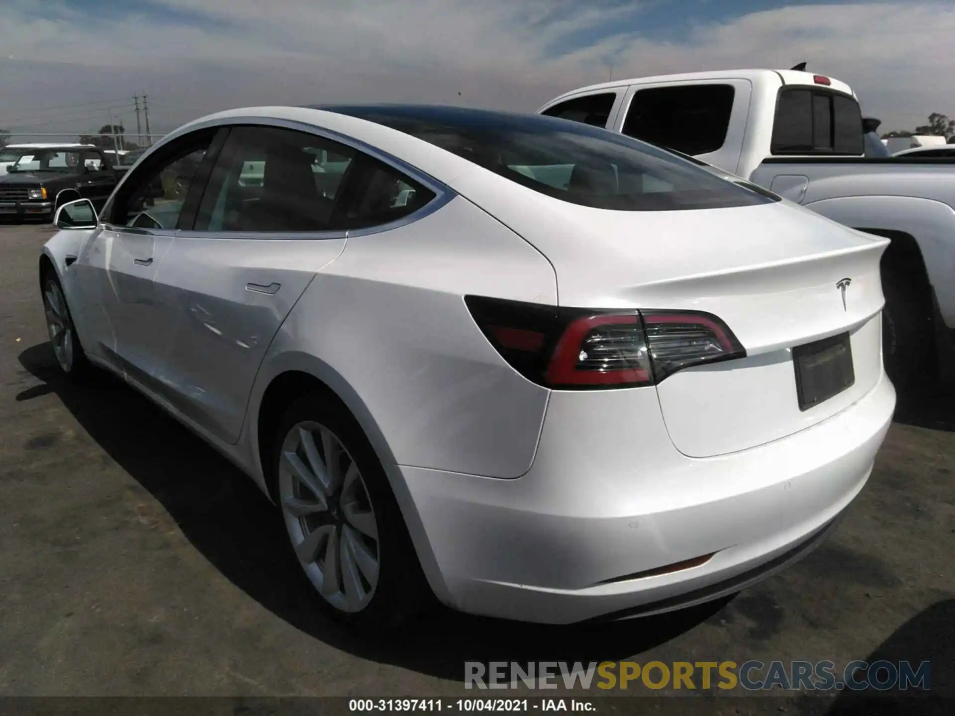 3 Photograph of a damaged car 5YJ3E1EA7KF436371 TESLA MODEL 3 2019