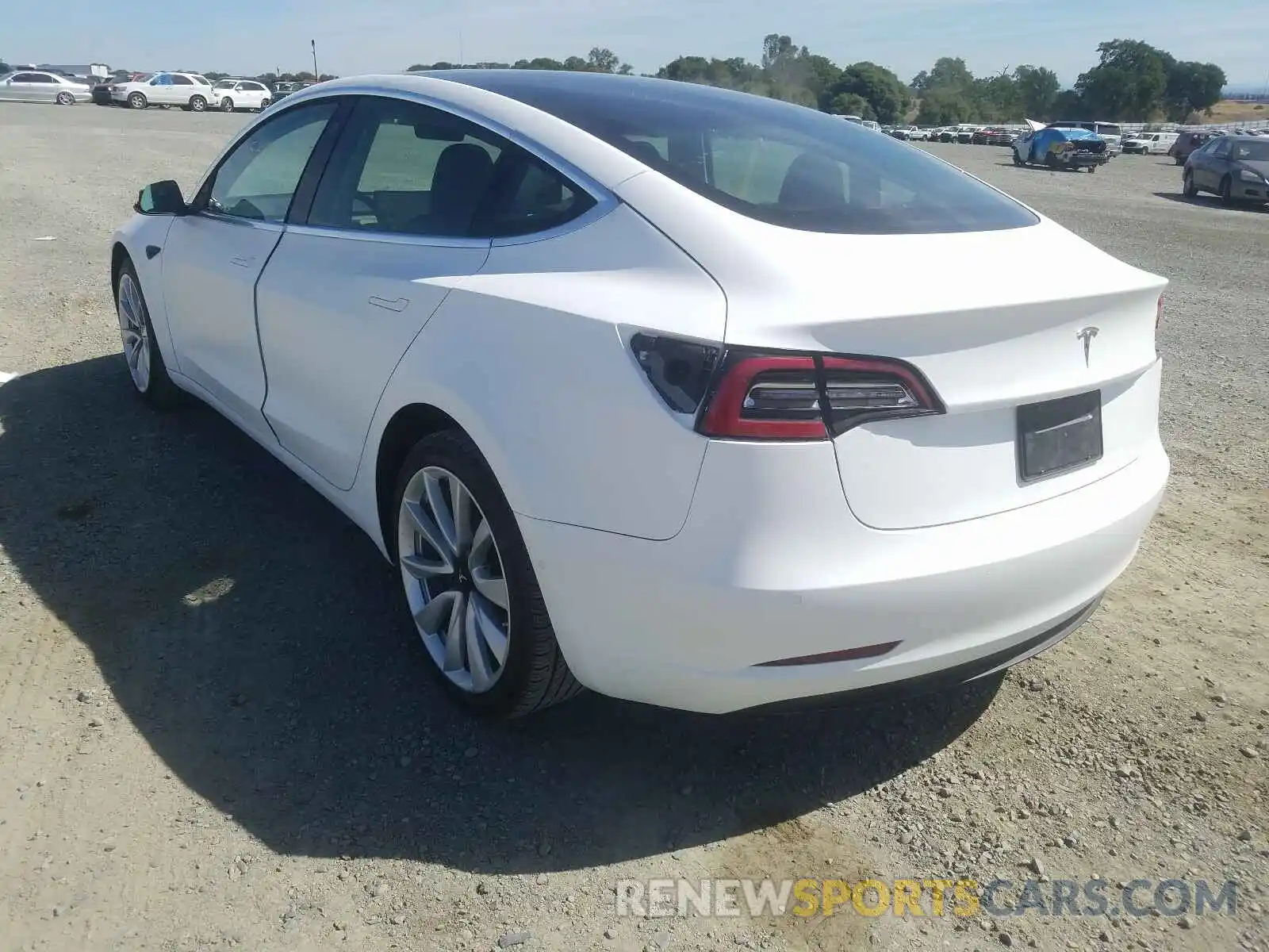 3 Photograph of a damaged car 5YJ3E1EA7KF437942 TESLA MODEL 3 2019