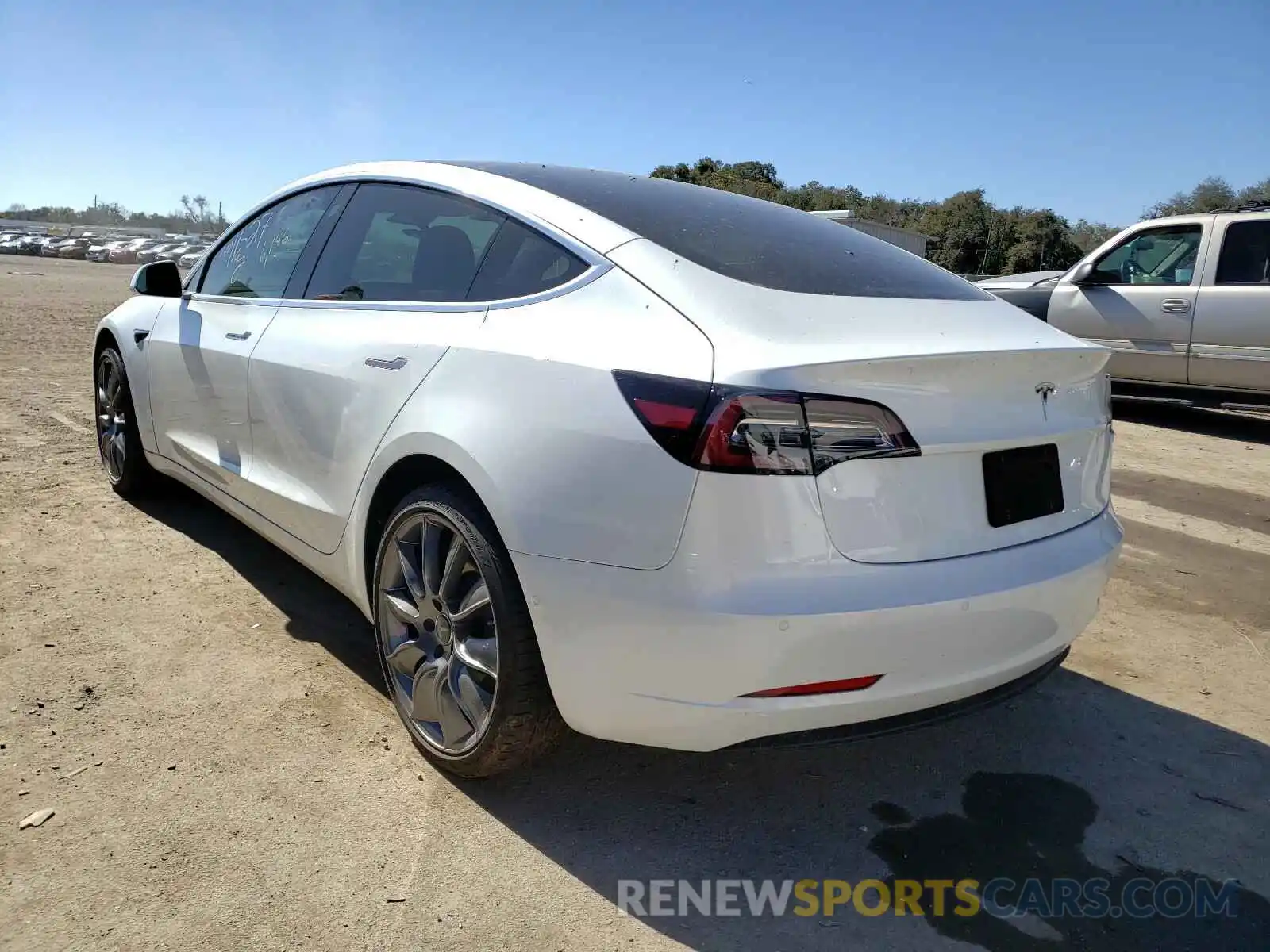 3 Photograph of a damaged car 5YJ3E1EA7KF446494 TESLA MODEL 3 2019