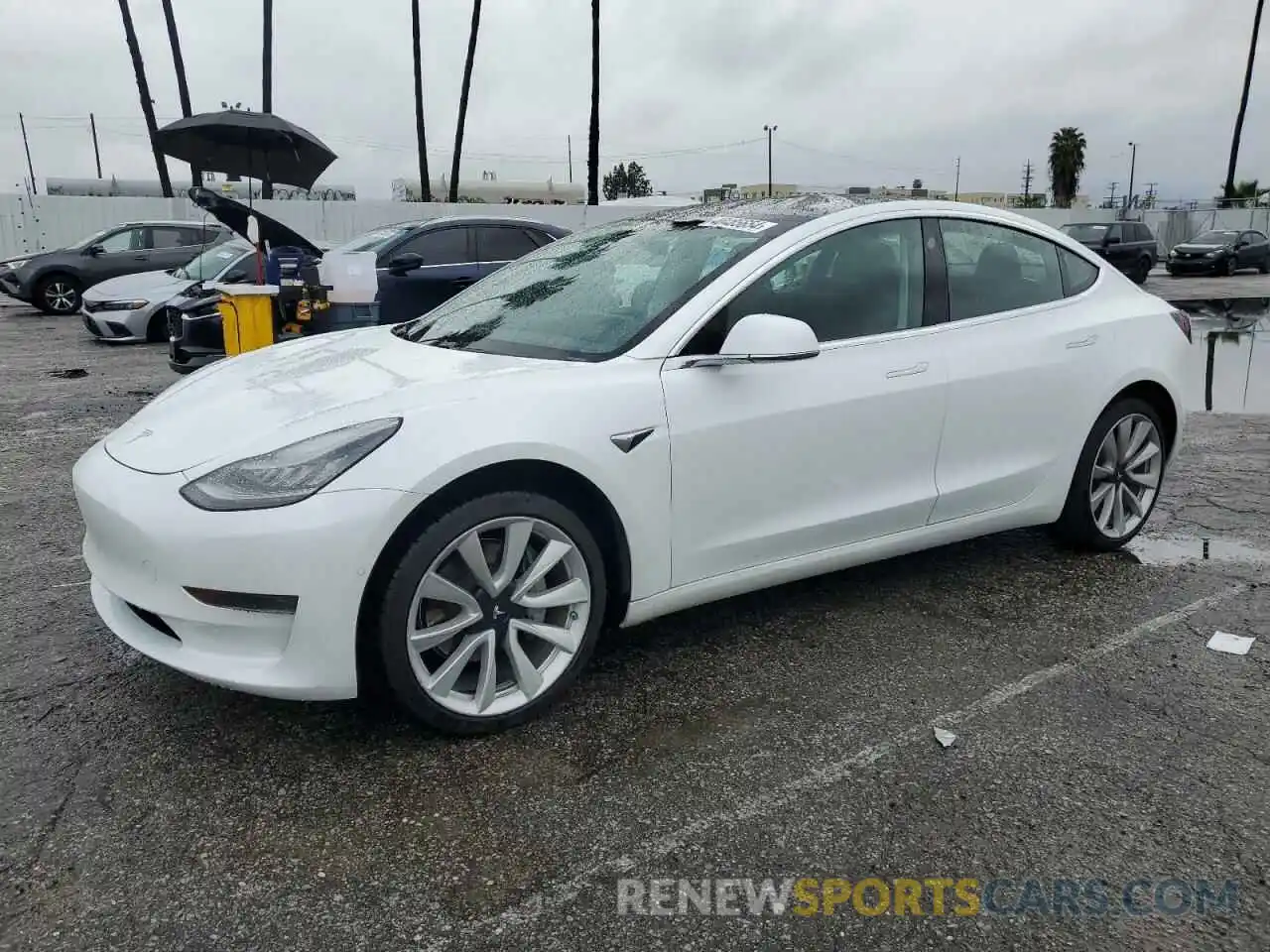 1 Photograph of a damaged car 5YJ3E1EA7KF446611 TESLA MODEL 3 2019