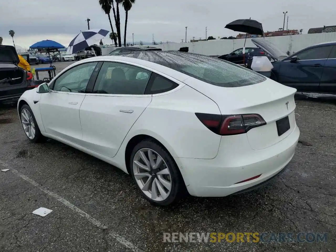 2 Photograph of a damaged car 5YJ3E1EA7KF446611 TESLA MODEL 3 2019