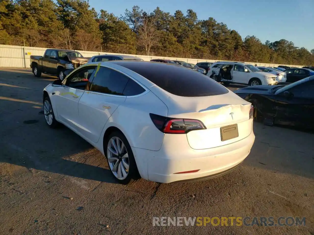 3 Photograph of a damaged car 5YJ3E1EA7KF447919 TESLA MODEL 3 2019