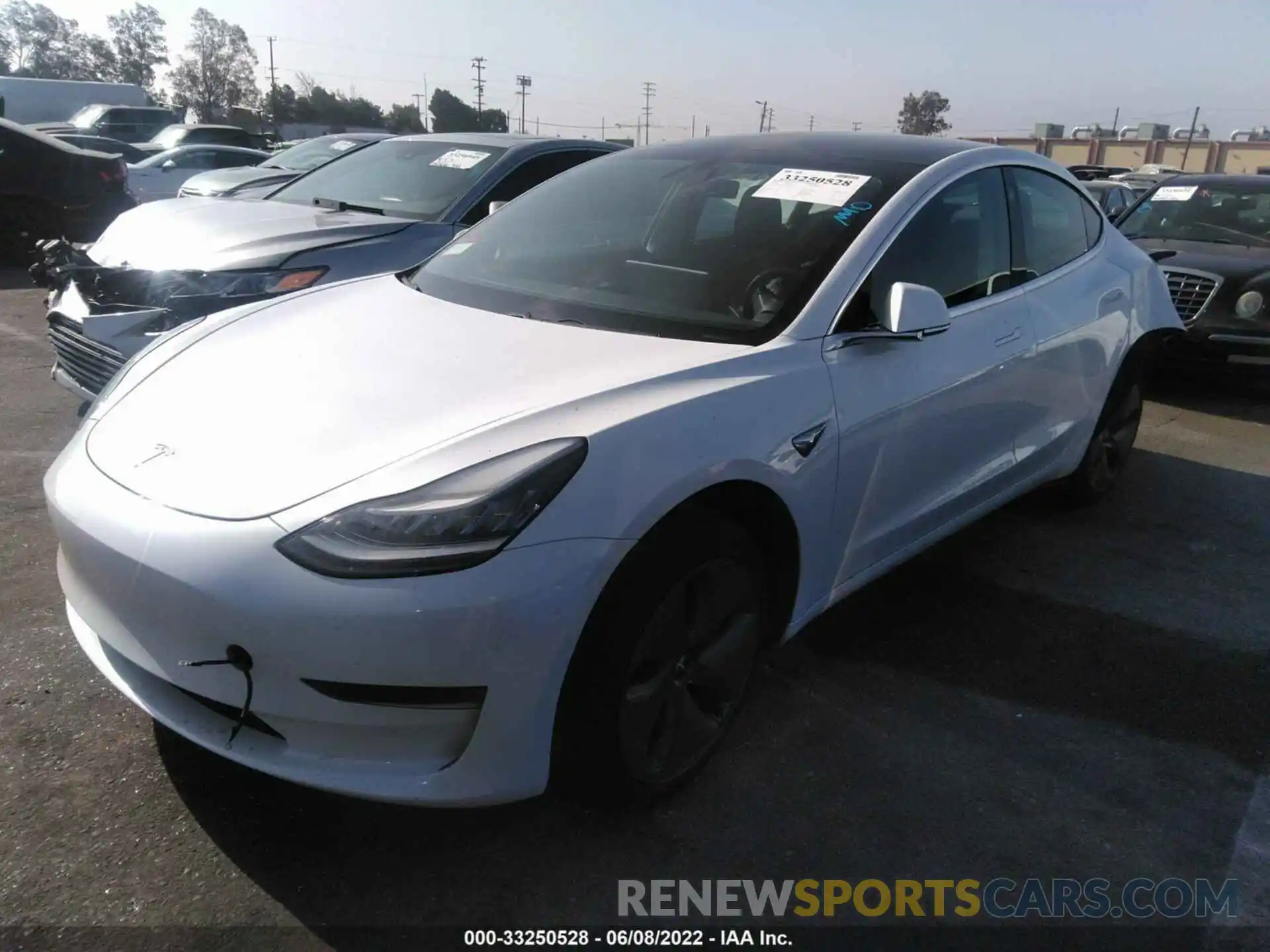 2 Photograph of a damaged car 5YJ3E1EA7KF466681 TESLA MODEL 3 2019