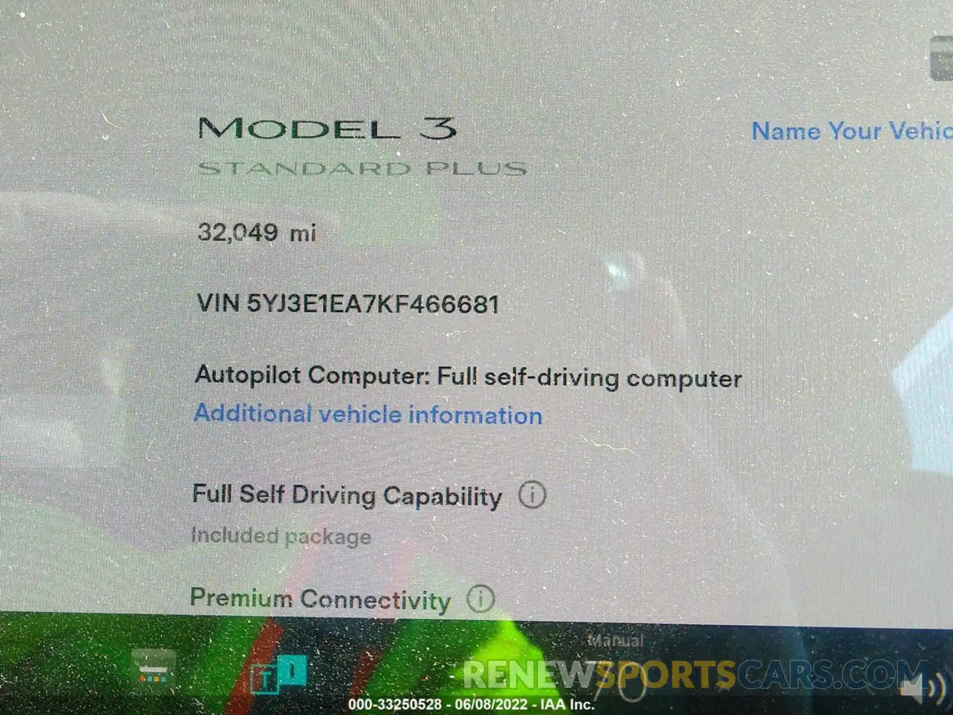 7 Photograph of a damaged car 5YJ3E1EA7KF466681 TESLA MODEL 3 2019