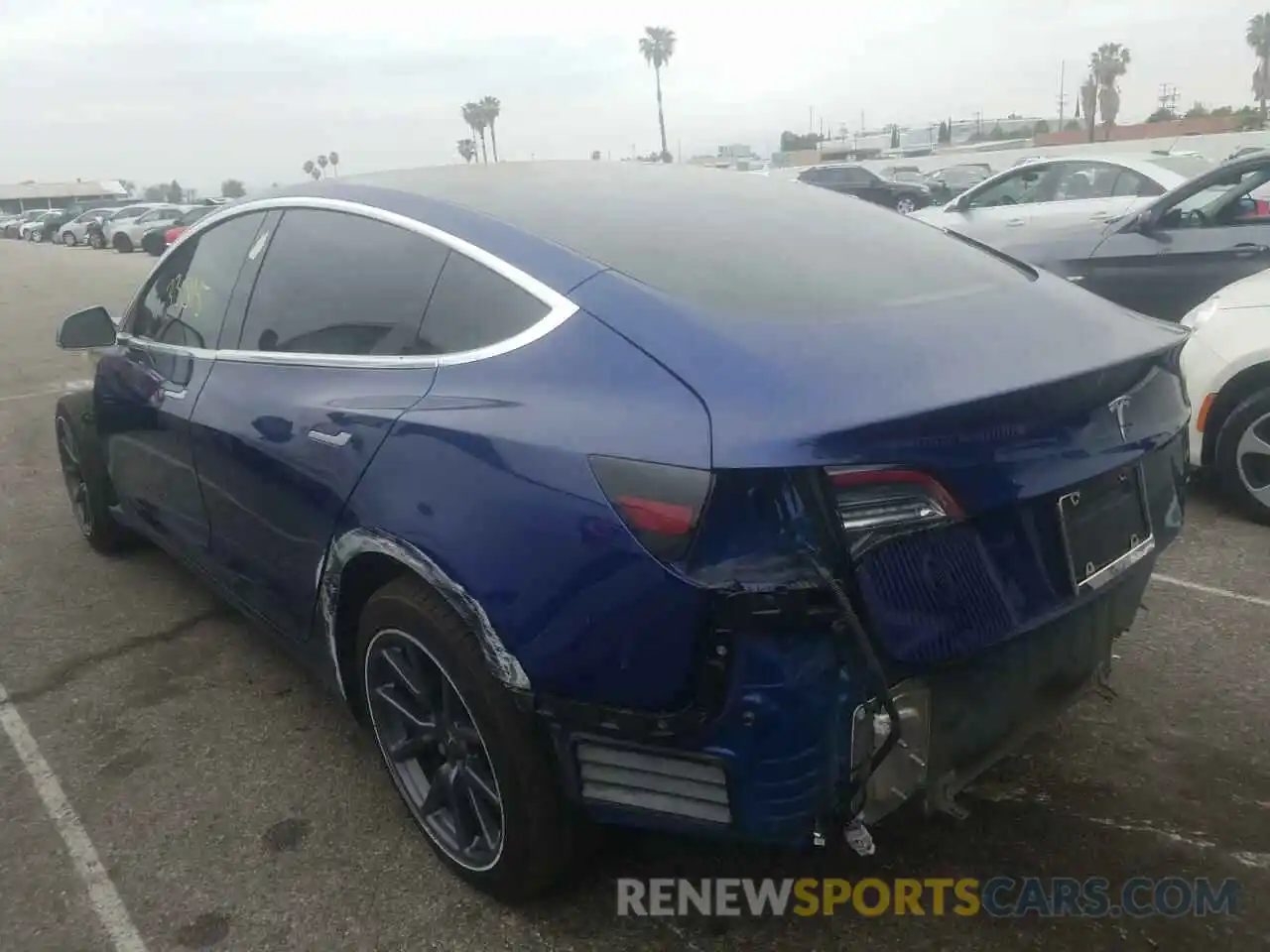 3 Photograph of a damaged car 5YJ3E1EA7KF476157 TESLA MODEL 3 2019