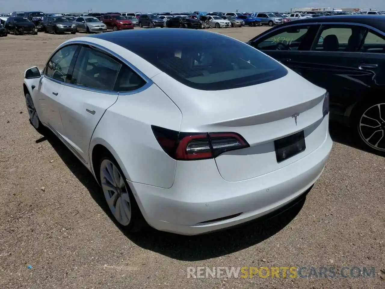 3 Photograph of a damaged car 5YJ3E1EA7KF476532 TESLA MODEL 3 2019