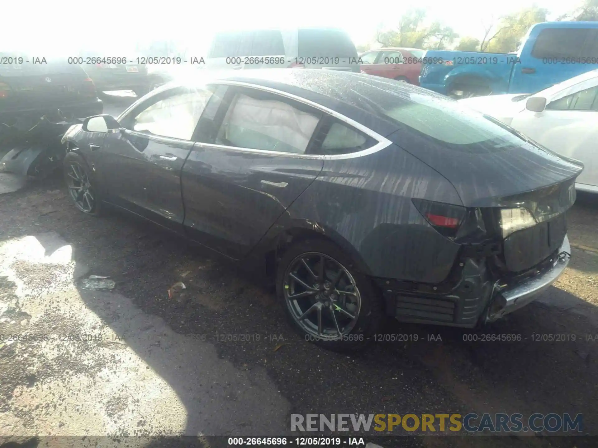 3 Photograph of a damaged car 5YJ3E1EA7KF480239 TESLA MODEL 3 2019