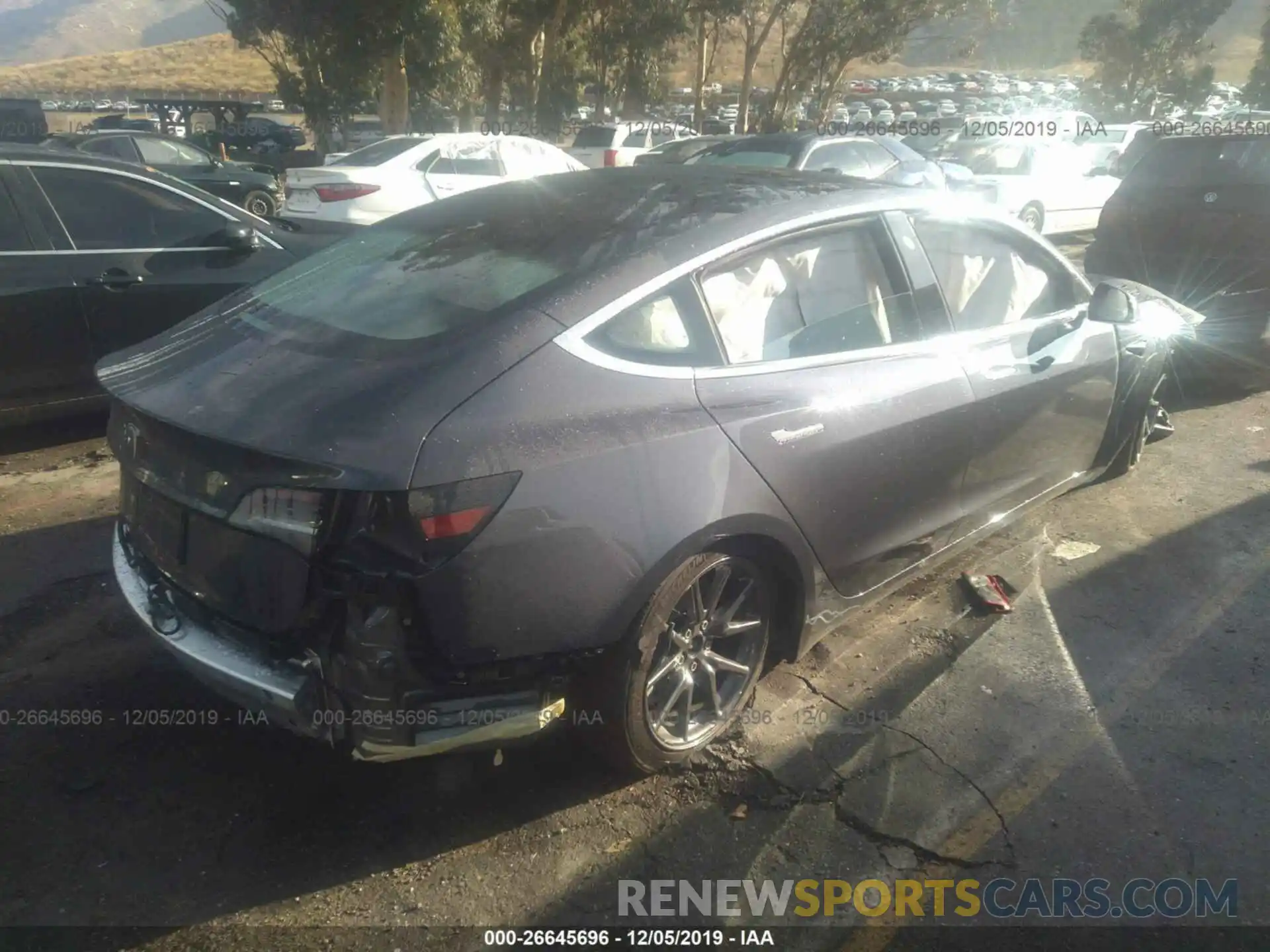 4 Photograph of a damaged car 5YJ3E1EA7KF480239 TESLA MODEL 3 2019